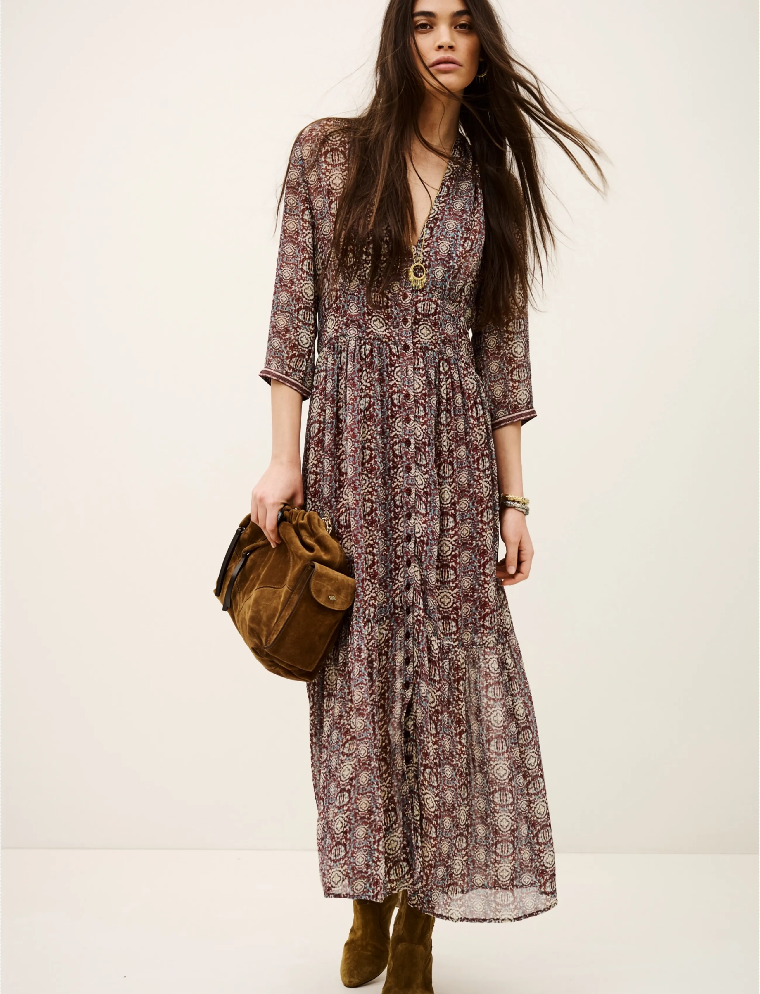 ba&sh DRESS DAZZLE - Særlige begivenheder - BURGUNDY / burgundy