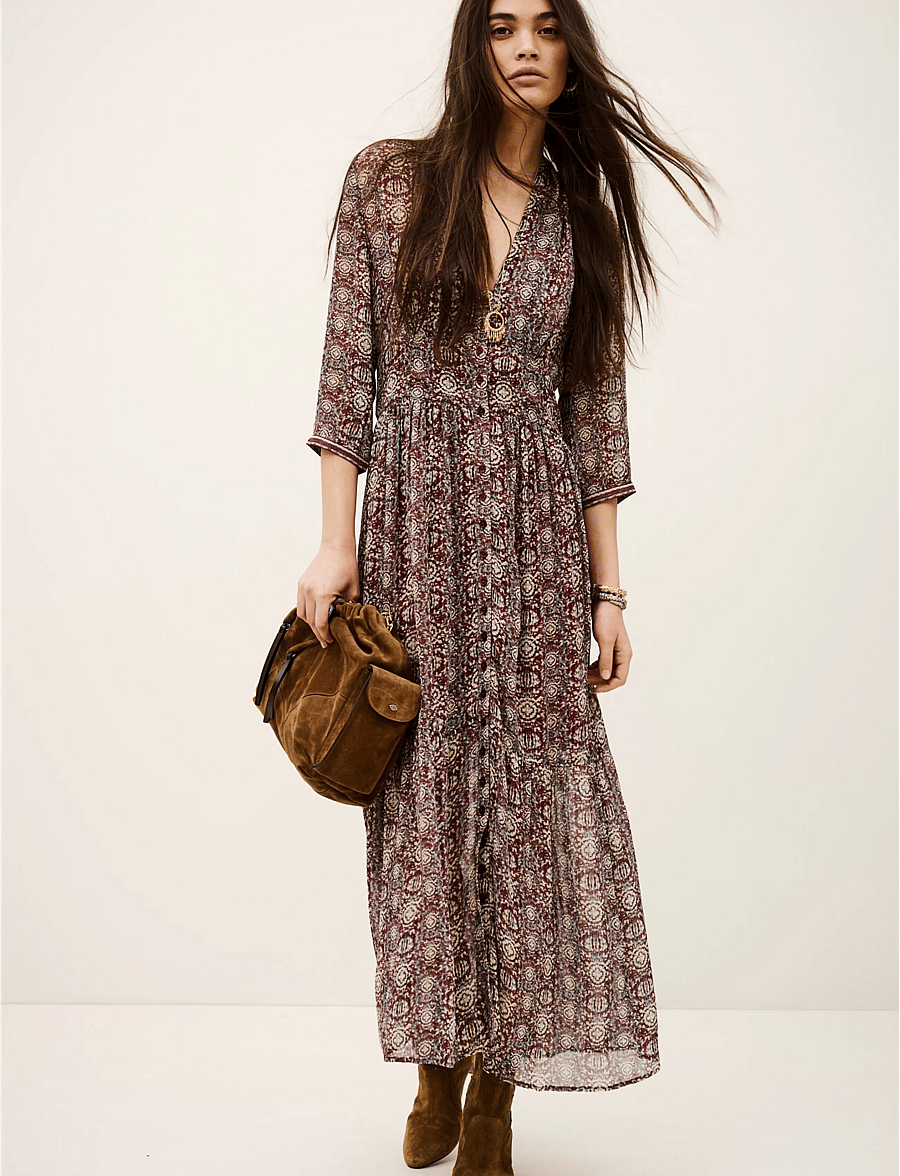 ba&sh - DRESS DAZZLE - maxi kjoler - burgundy - 0