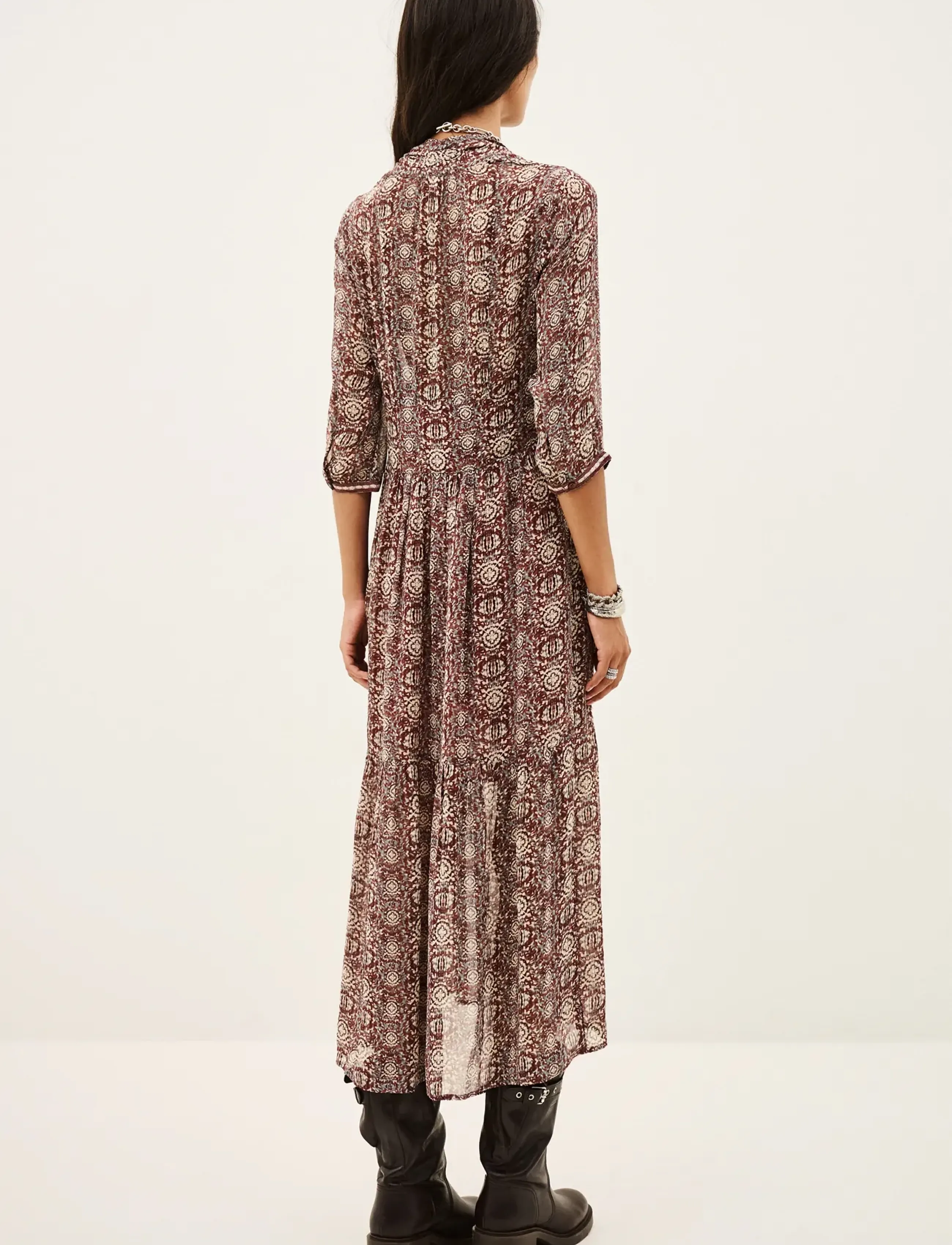 ba&sh - DRESS DAZZLE - maxikleider - burgundy - 2