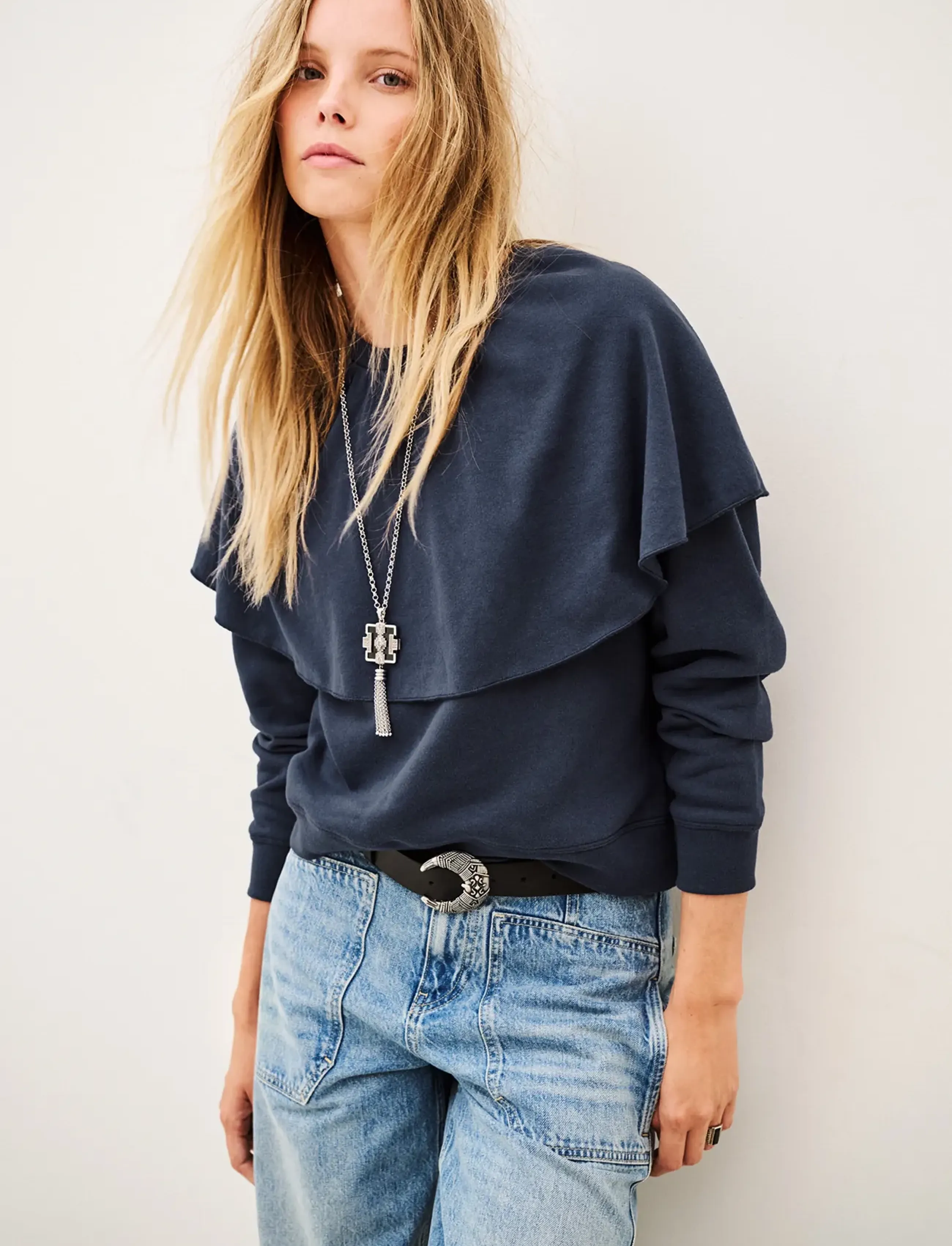 ba&sh - SWEATSHIRT DEHINA - sweatshirts - blue - 0