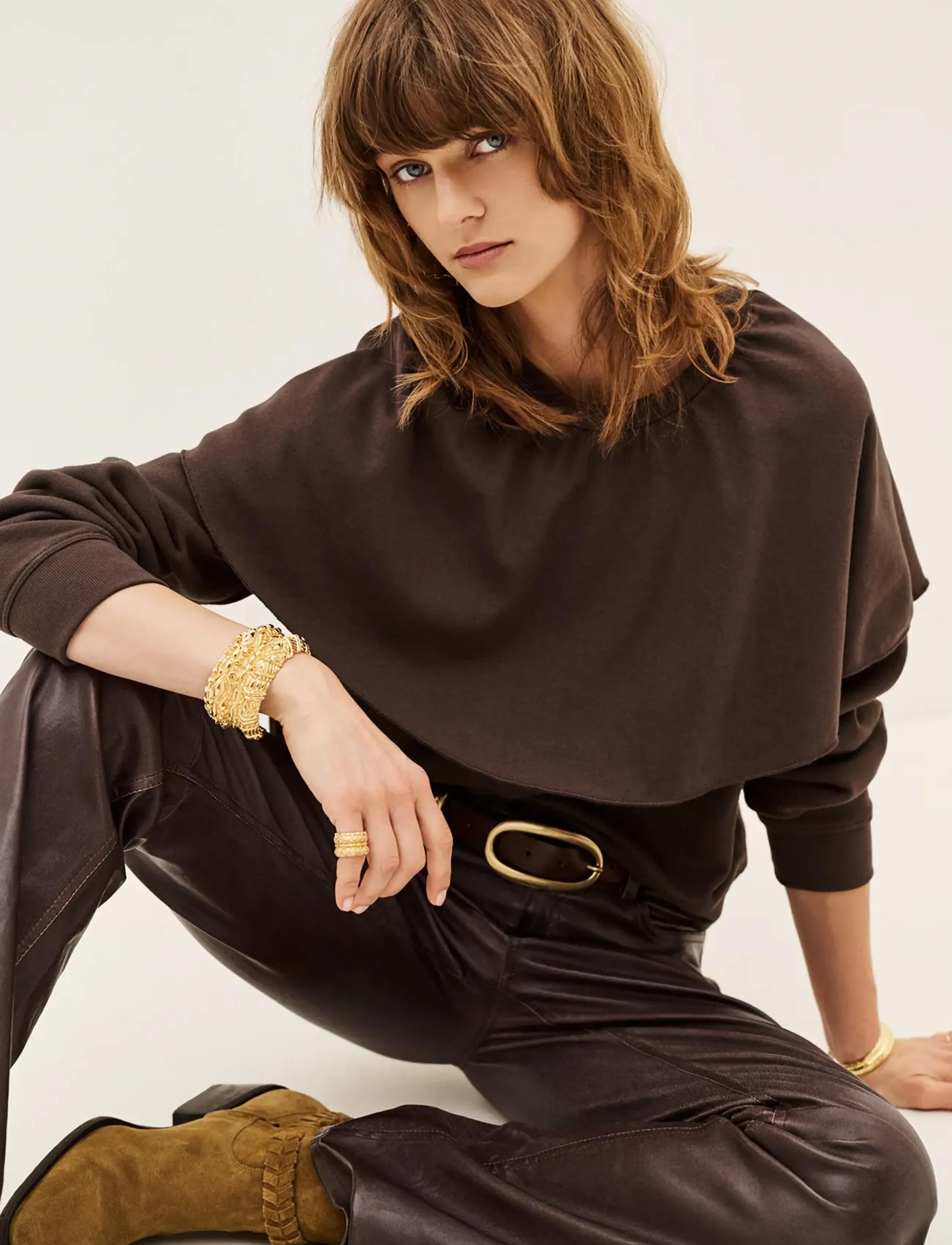 ba&sh - SWEATSHIRT DEHINA - vardagsstil - brown - 4