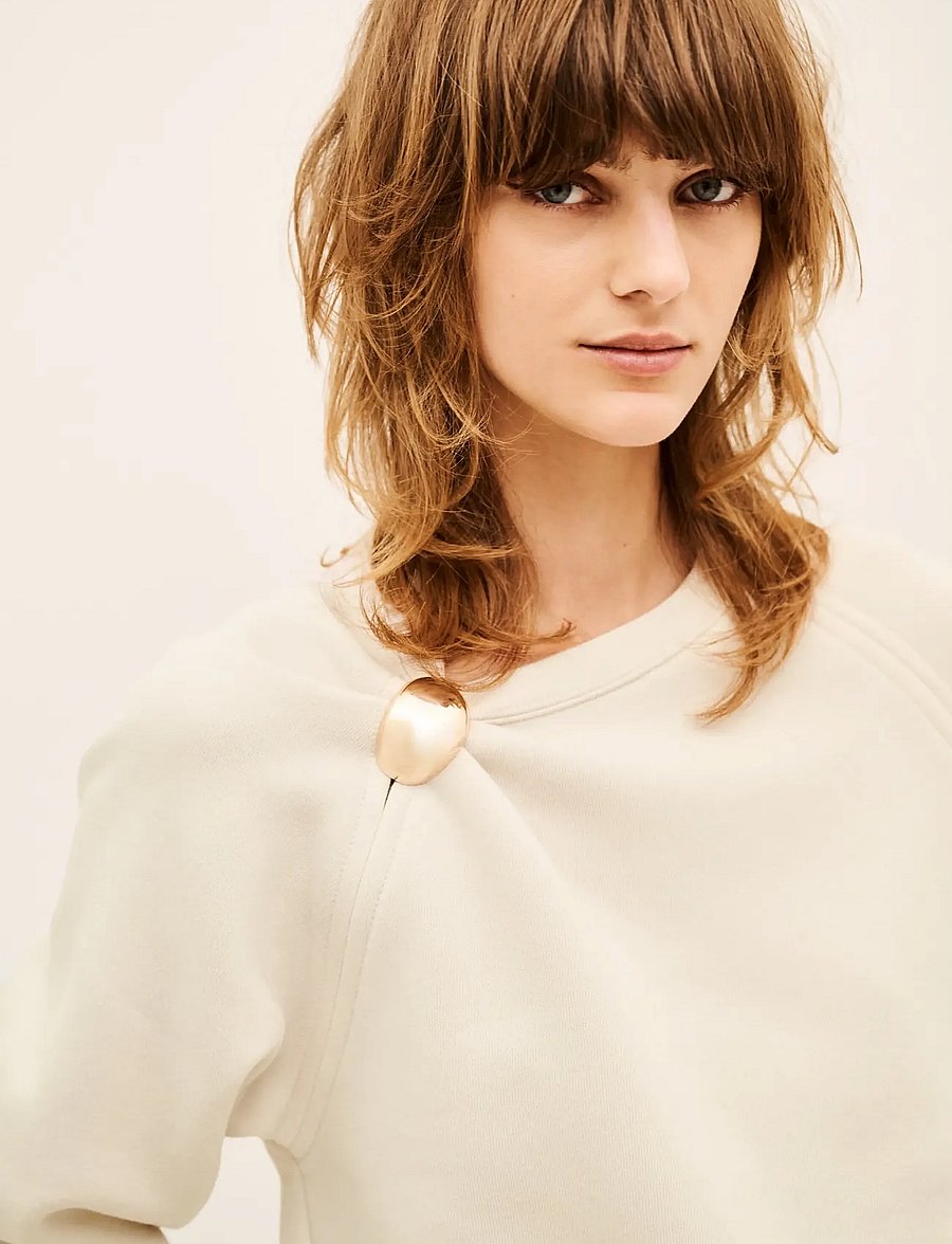 ba&sh - SWEATSHIRT DELLA - vardagsstil - beige - 2