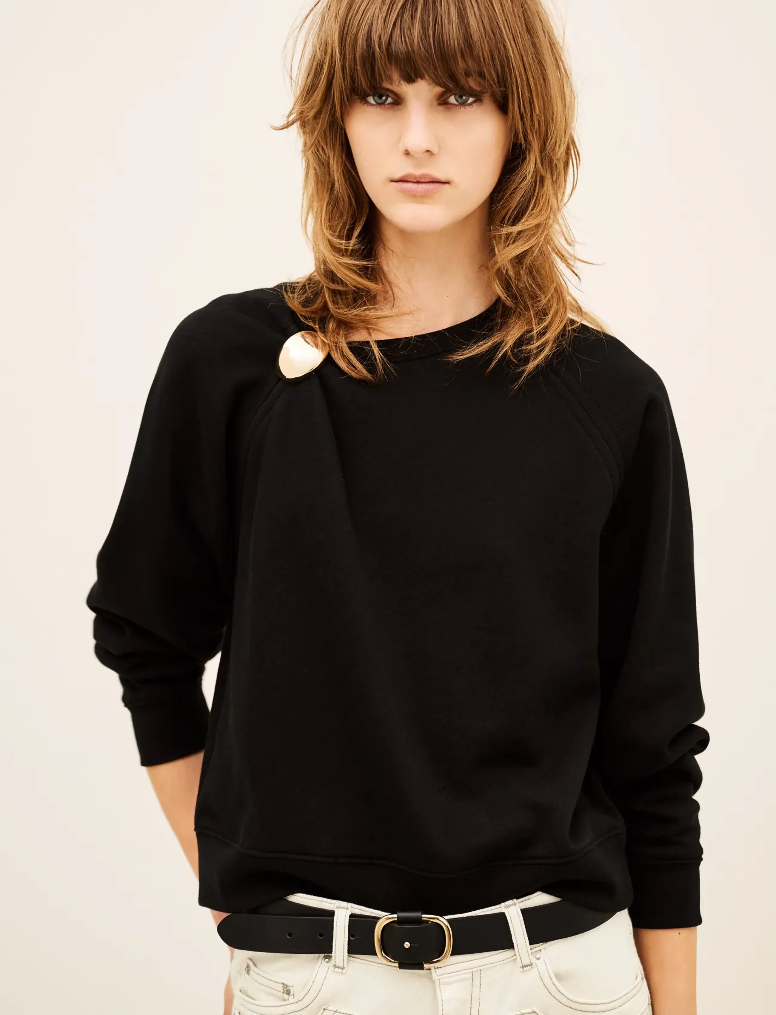 ba&sh - SWEATSHIRT DELLA - vardagsstil - black - 0