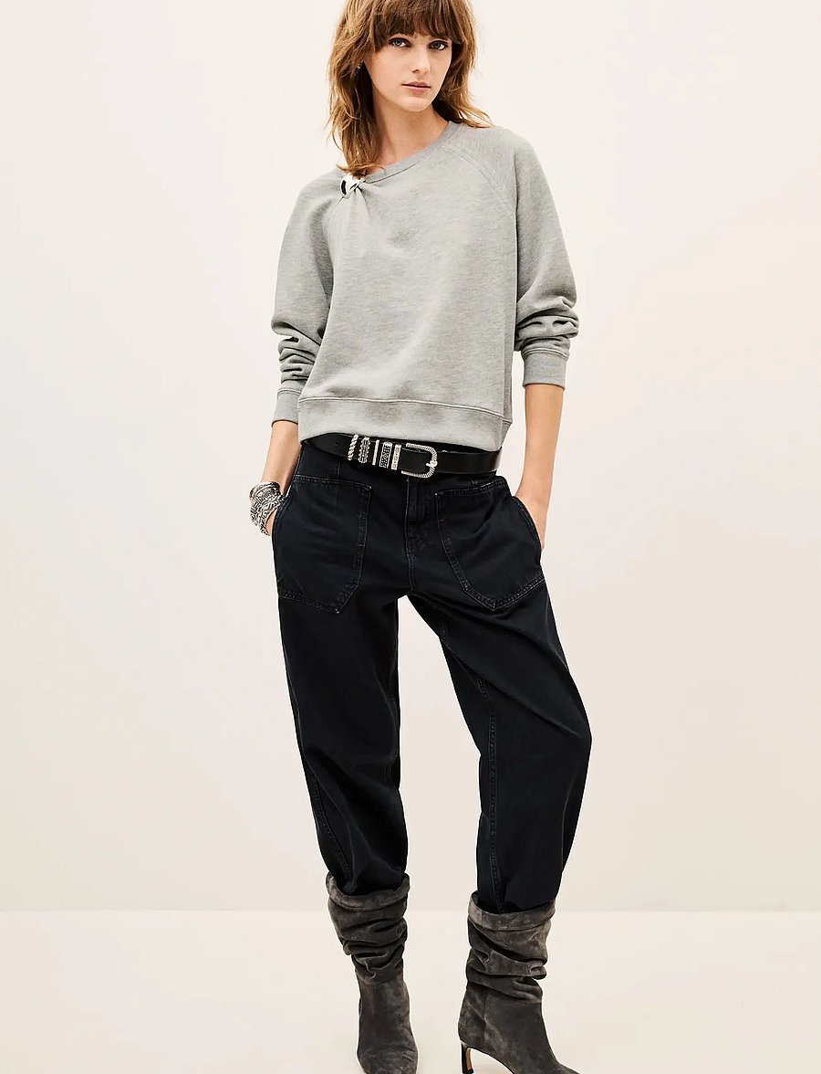 ba&sh - SWEATSHIRT DELLA - vardagsstil - grey - 0