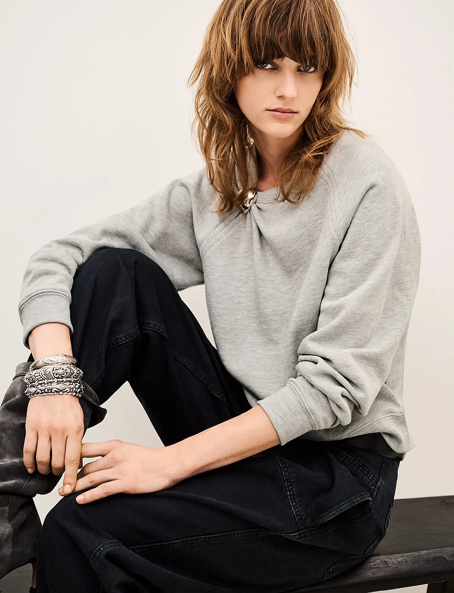 ba&sh - SWEATSHIRT DELLA - vardagsstil - grey - 2