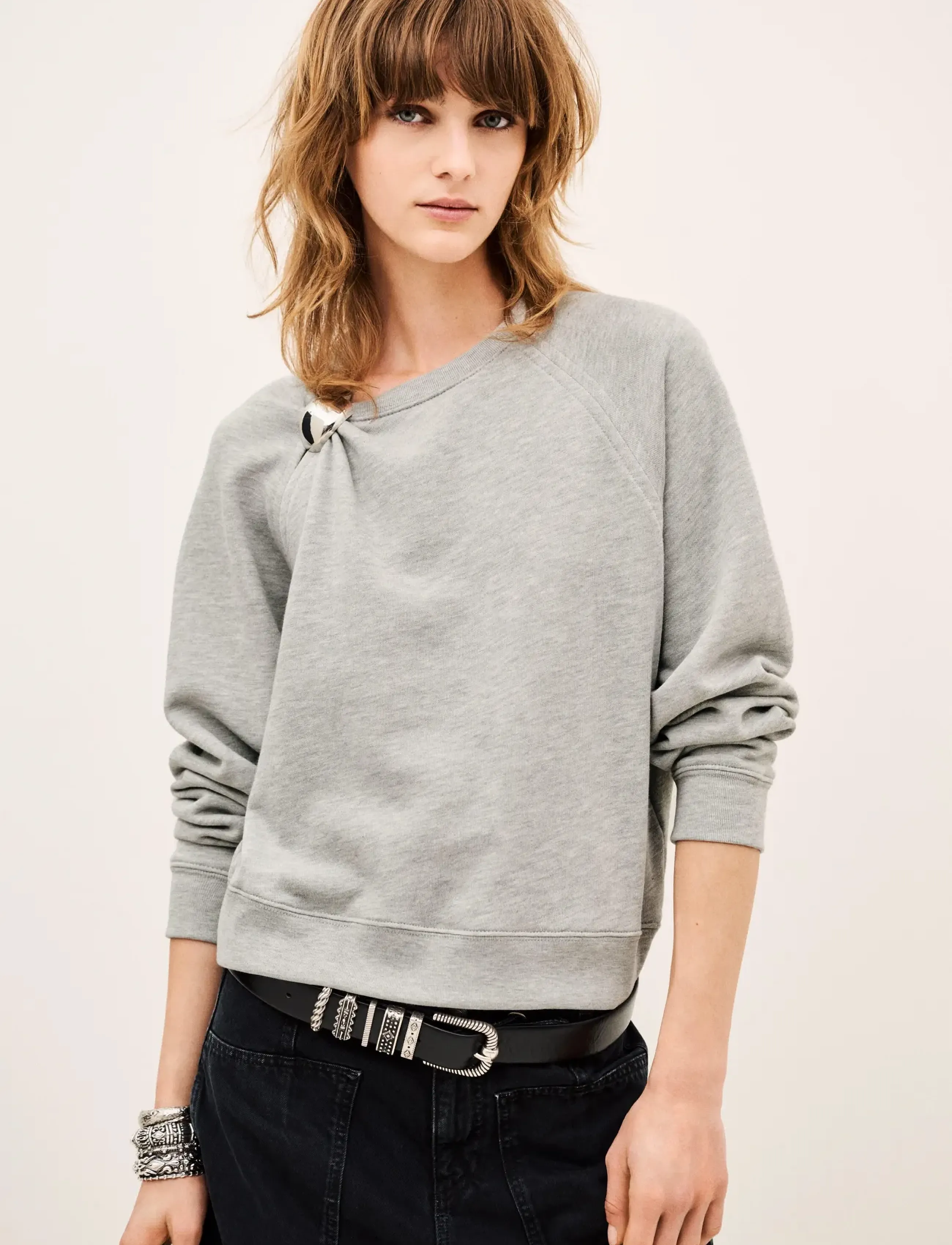 ba&sh - SWEATSHIRT DELLA - vardagsstil - grey - 3