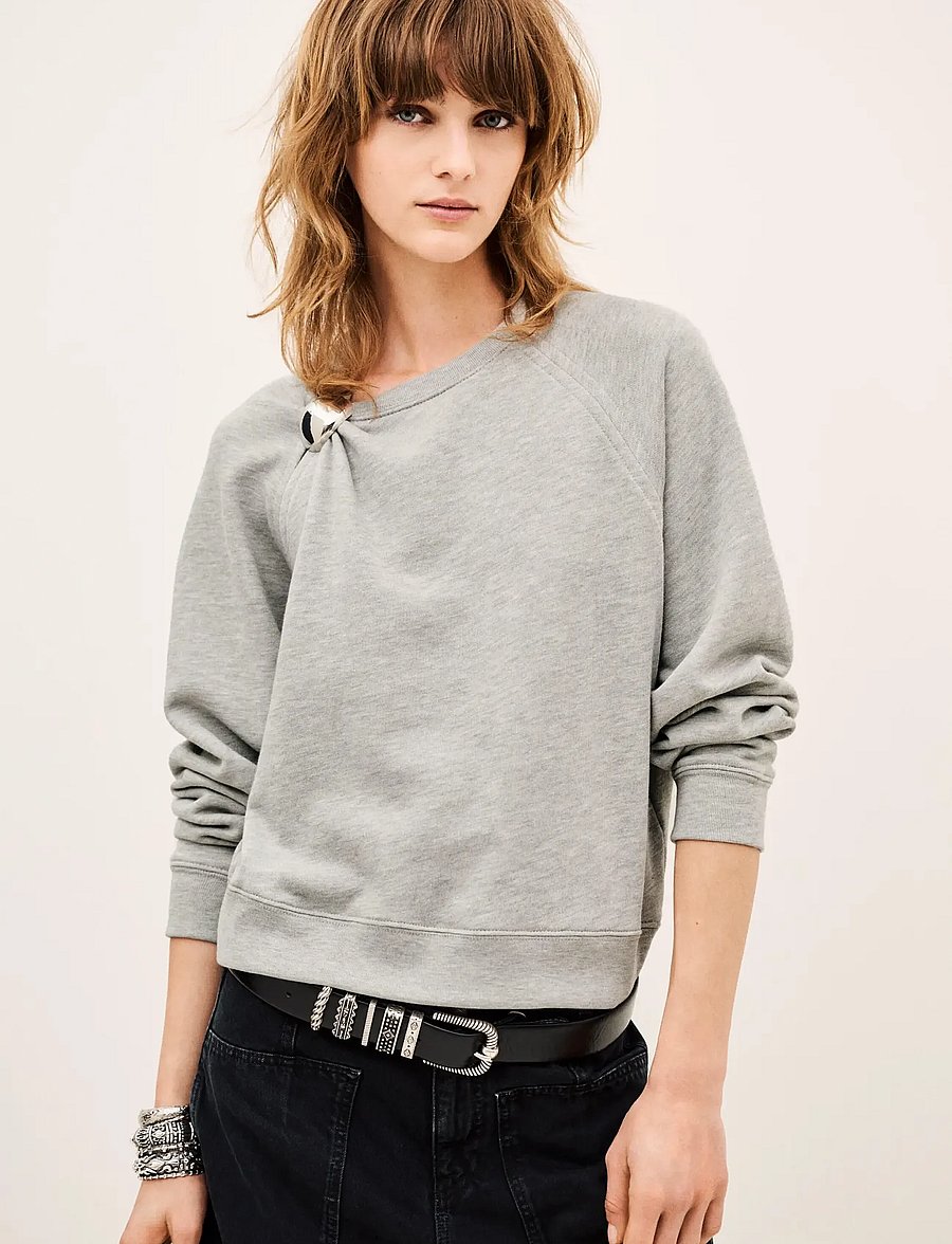 ba&sh - SWEATSHIRT DELLA - vardagsstil - grey - 3