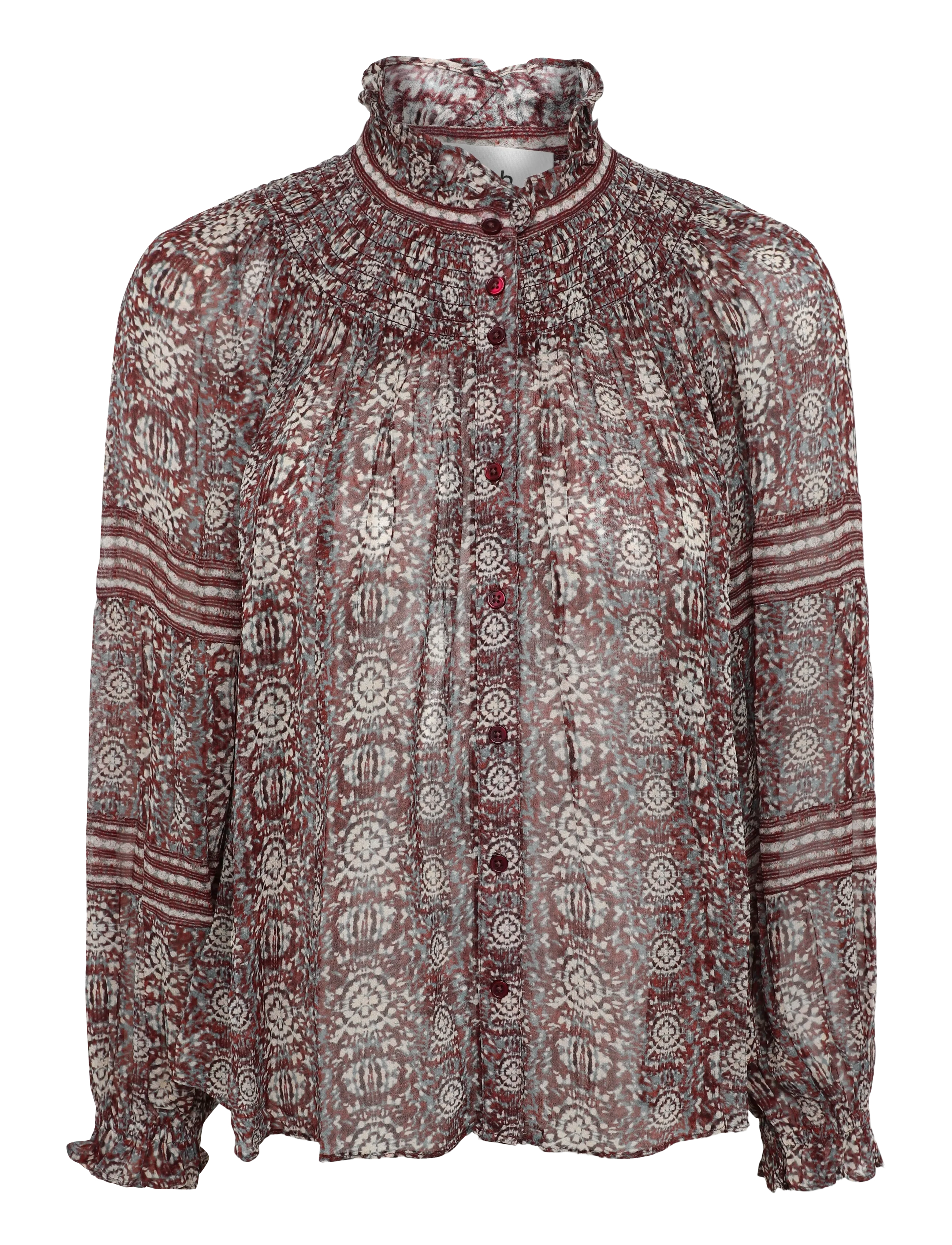 ba&sh - SHIRT DENNA - langärmelige blusen - burgundy - 1