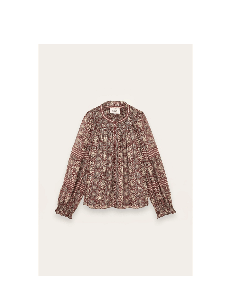 ba&sh - SHIRT DENNA - långärmade blusar - burgundy - 1