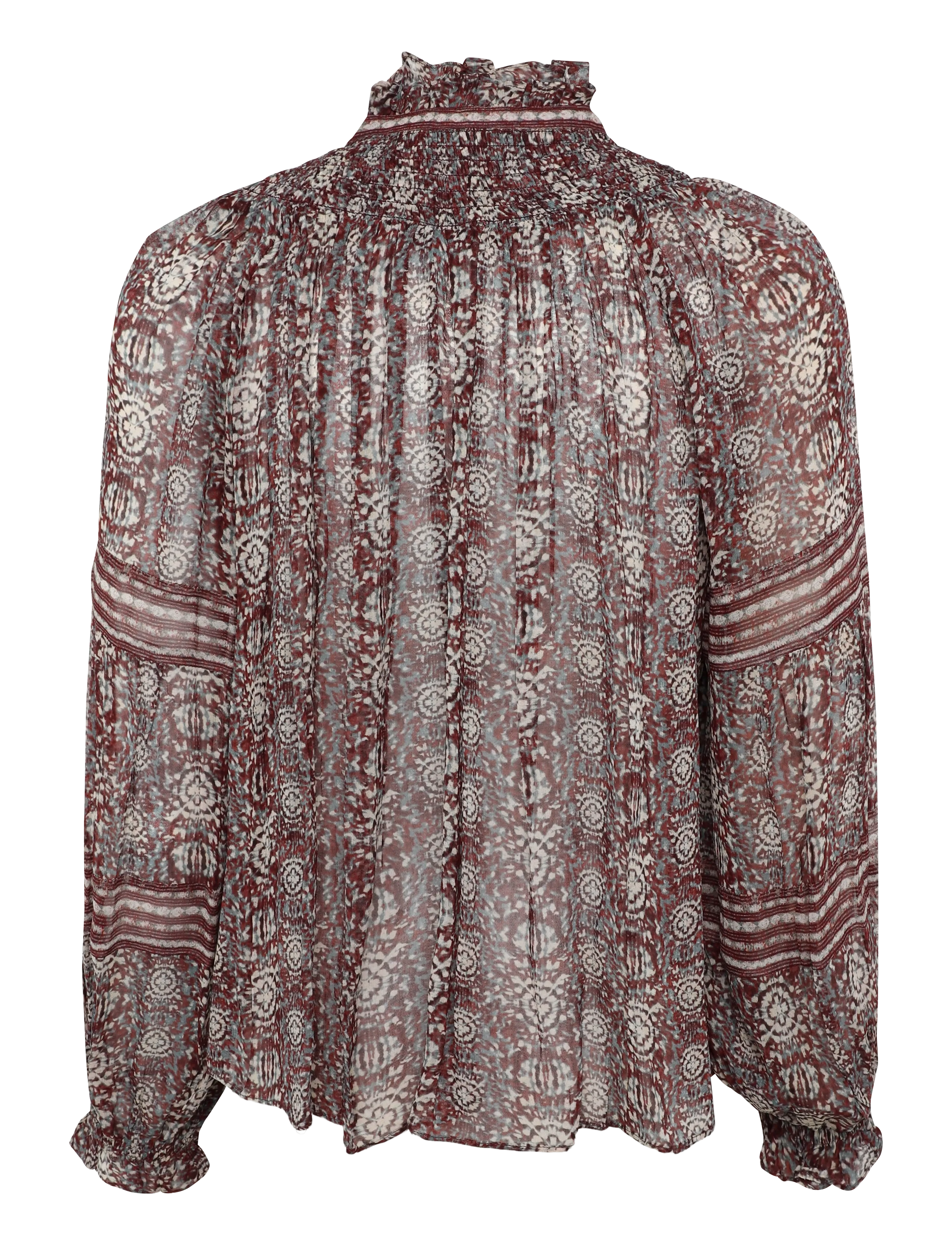 ba&sh - SHIRT DENNA - langärmelige blusen - burgundy - 2