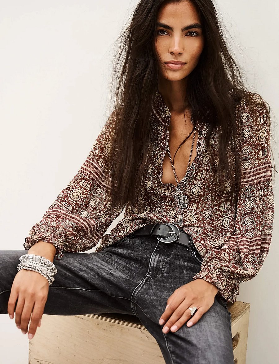 ba&sh - SHIRT DENNA - langärmelige blusen - burgundy - 3