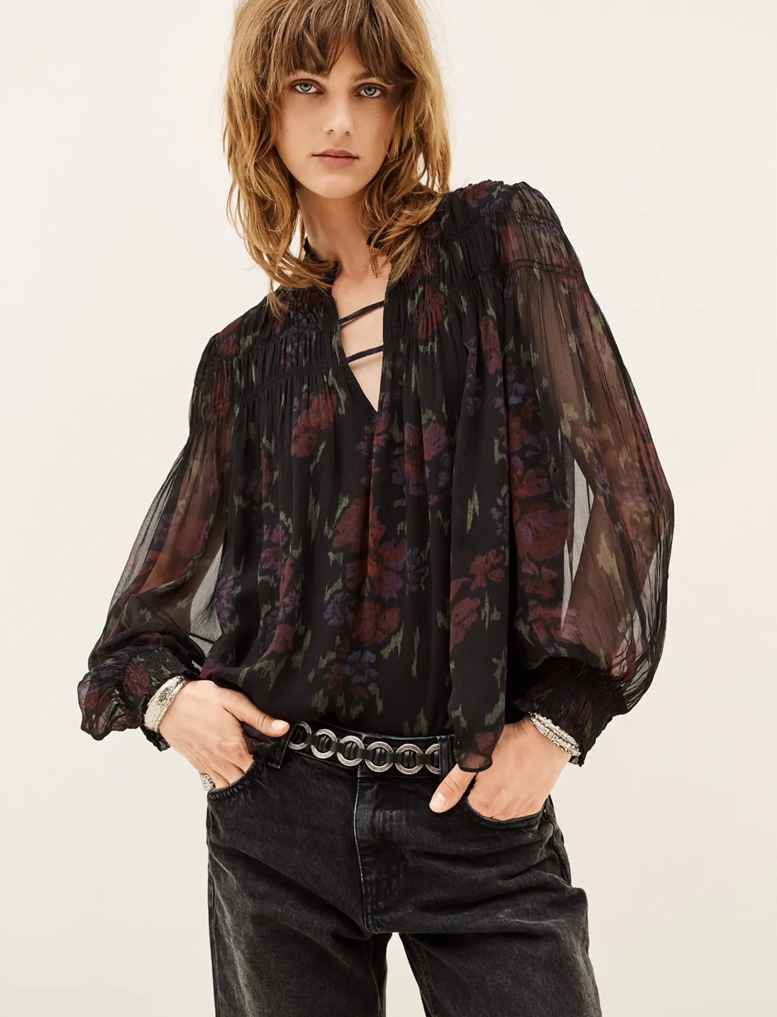 ba&sh - BLOUSE DOUCE - black - 0