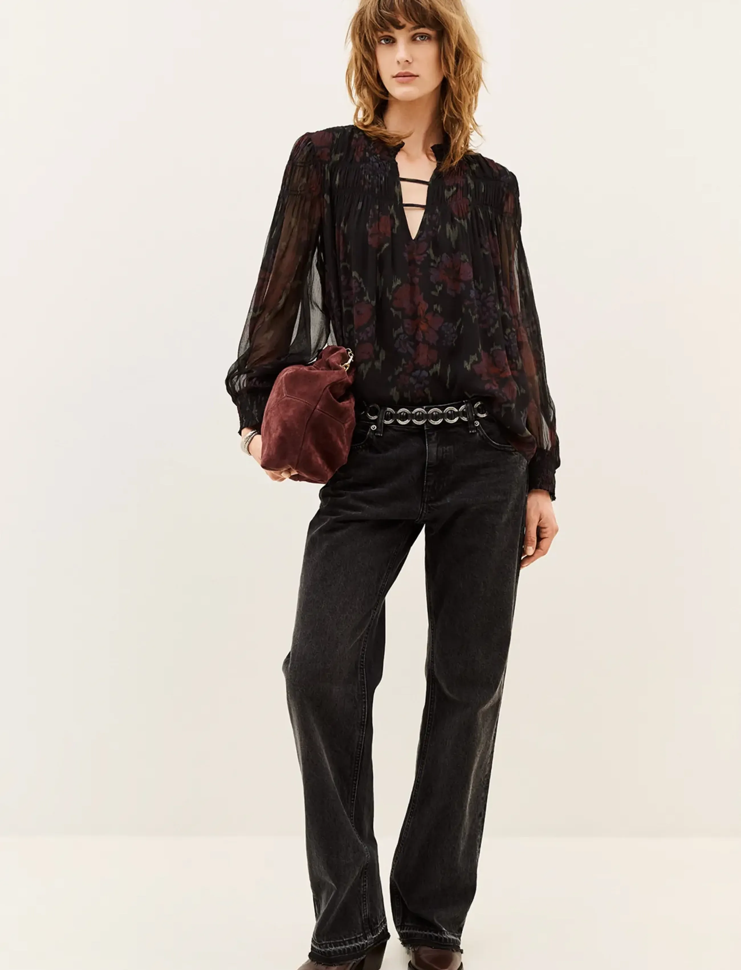 ba&sh - BLOUSE DOUCE - black - 3