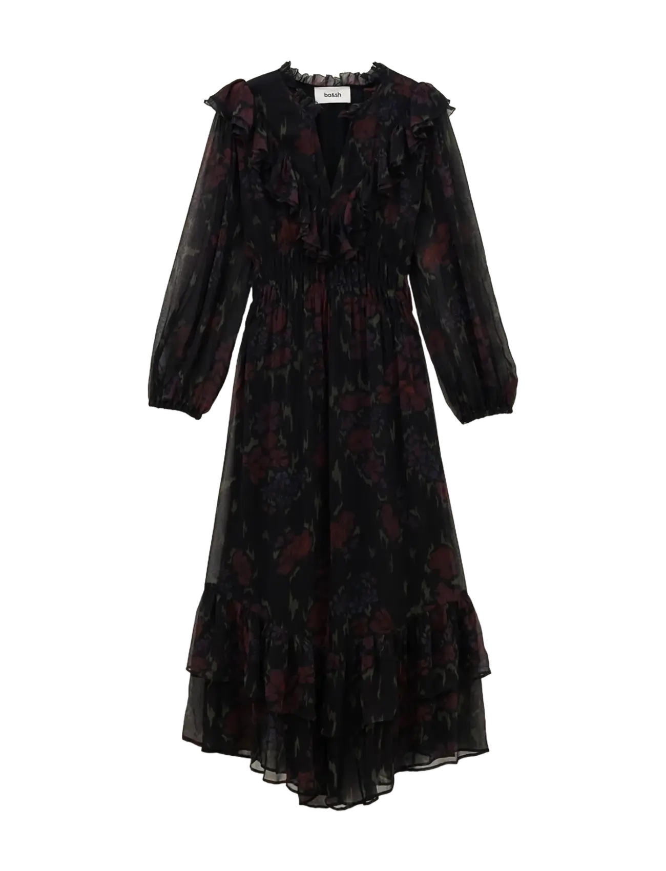 ba&sh - DRESS DOVA - maxiklänningar - black - 1
