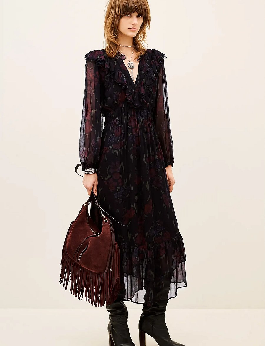 ba&sh - DRESS DOVA - maxiklänningar - black - 2