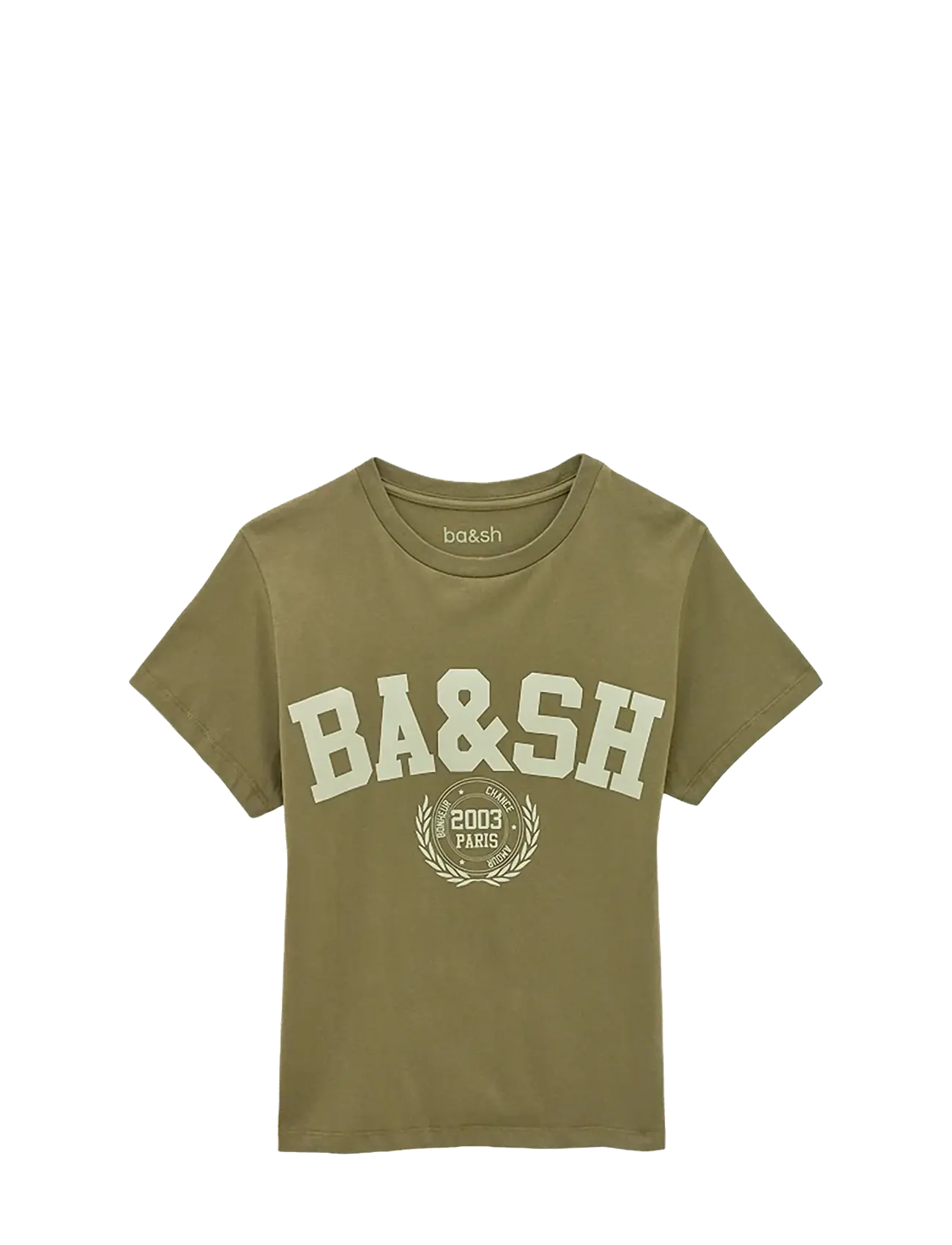 ba&sh T-SHIRT IONI - T-särgid ja topid - KHAKI GREEN / khaki/green