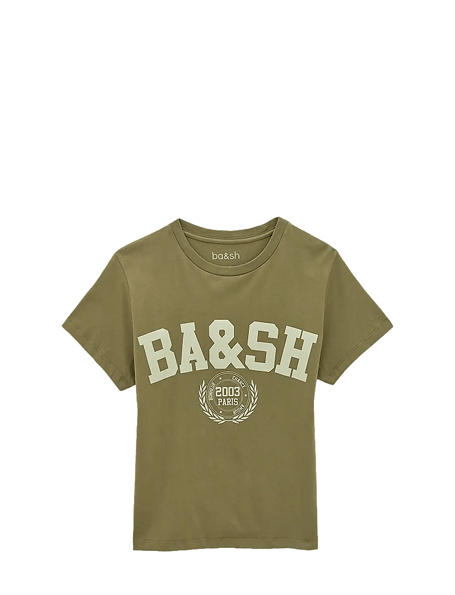ba&sh - T-SHIRT IONI - khaki green - 1