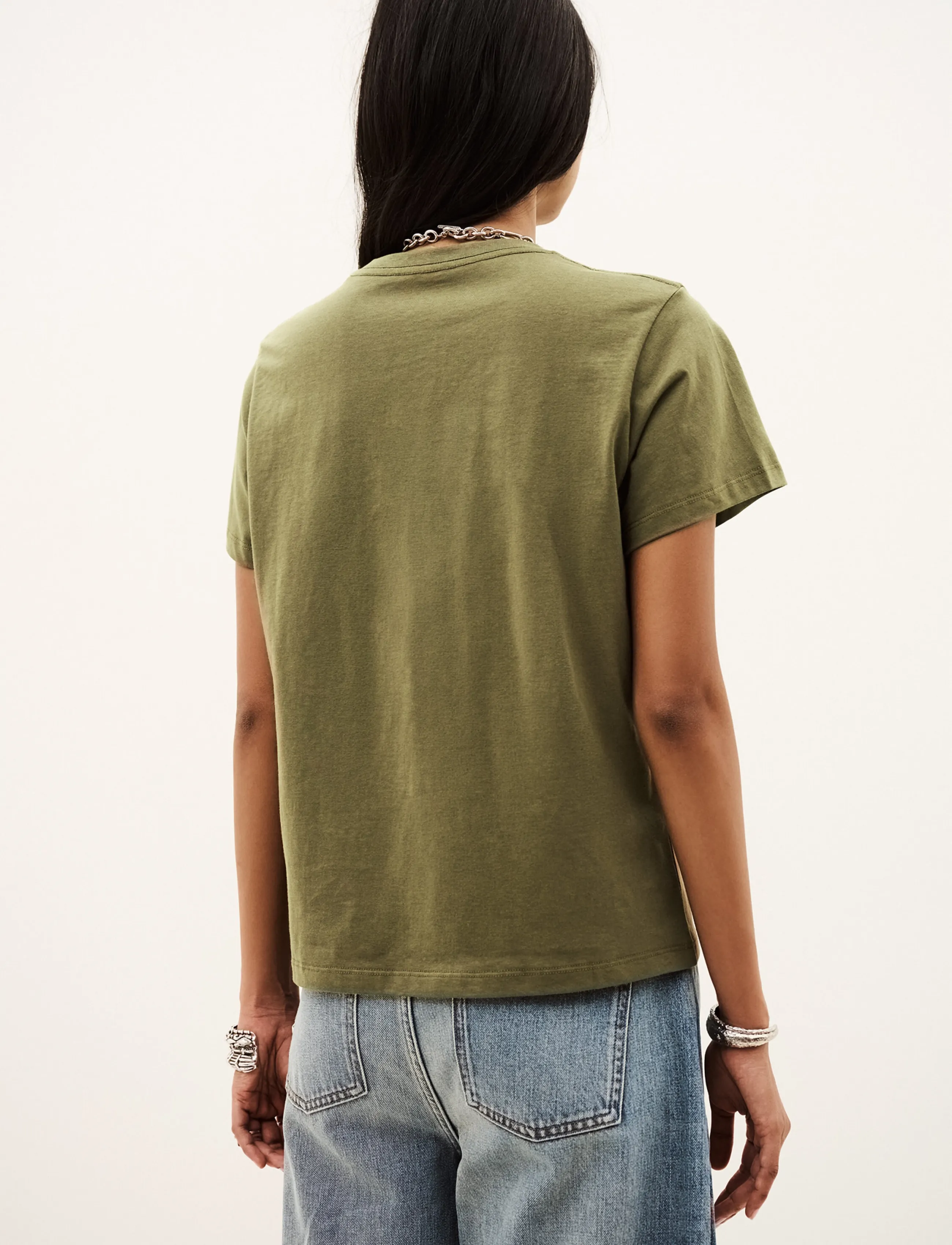 ba&sh - T-SHIRT IONI - khaki green - 2