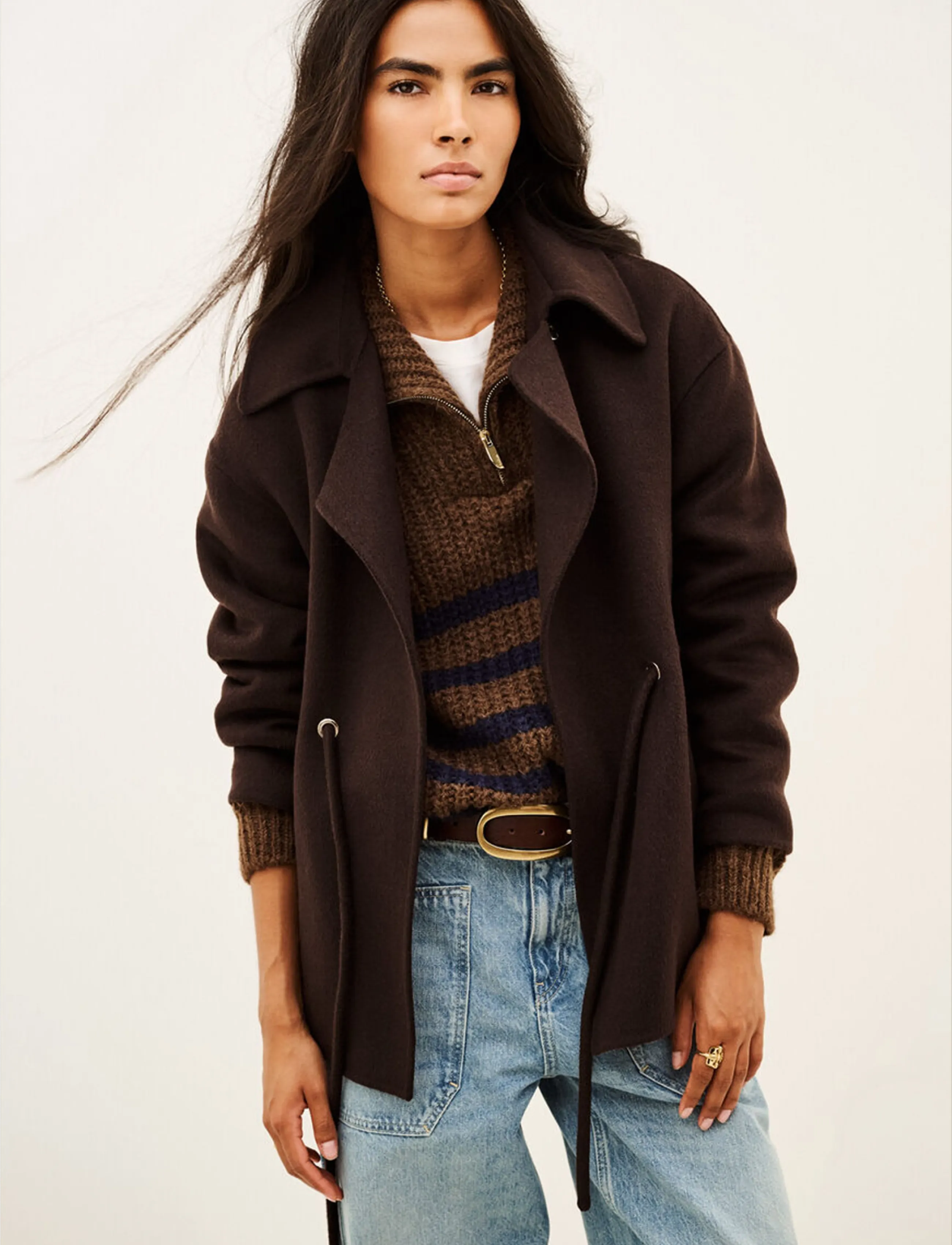 ba&sh COAT KAM - Coats - BROWN / brown