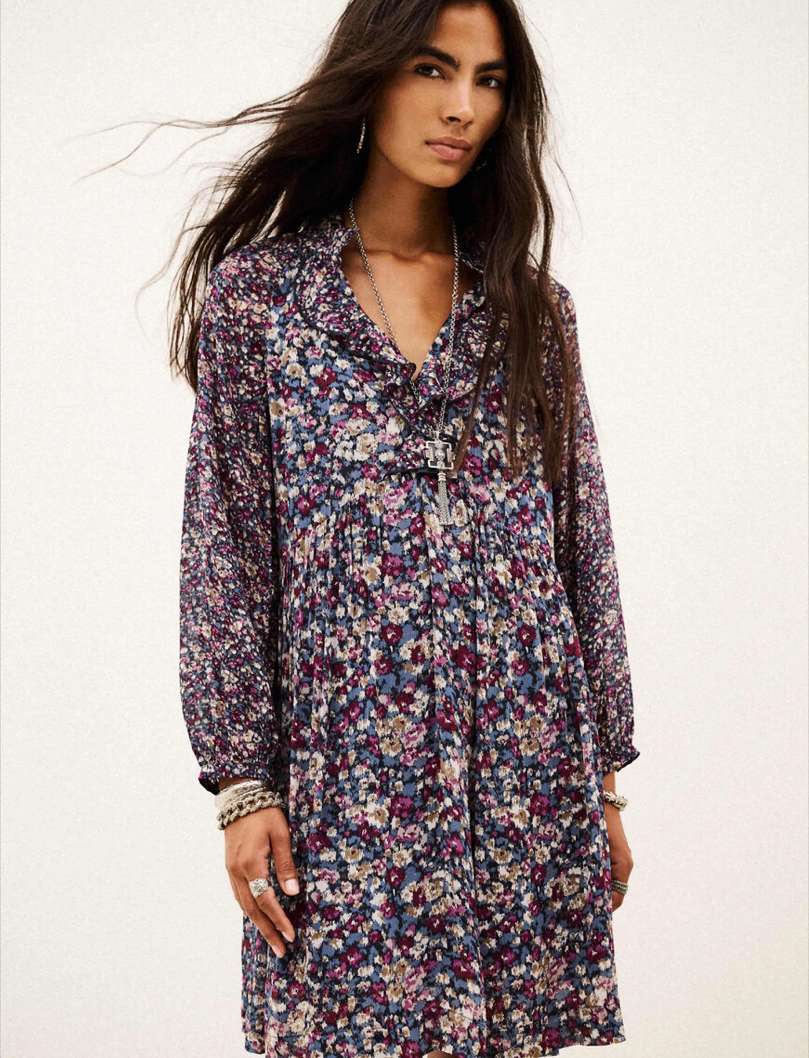 ba&sh DRESS KIMIA - Kleider - BLUE / navy