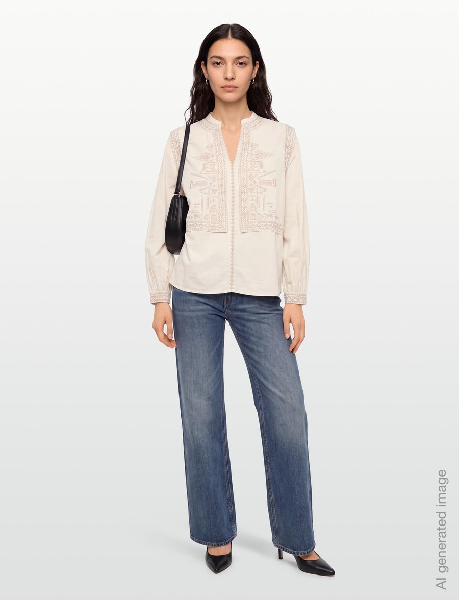 ba&sh - BLOUSE LAURA - långärmade blusar - white - 0