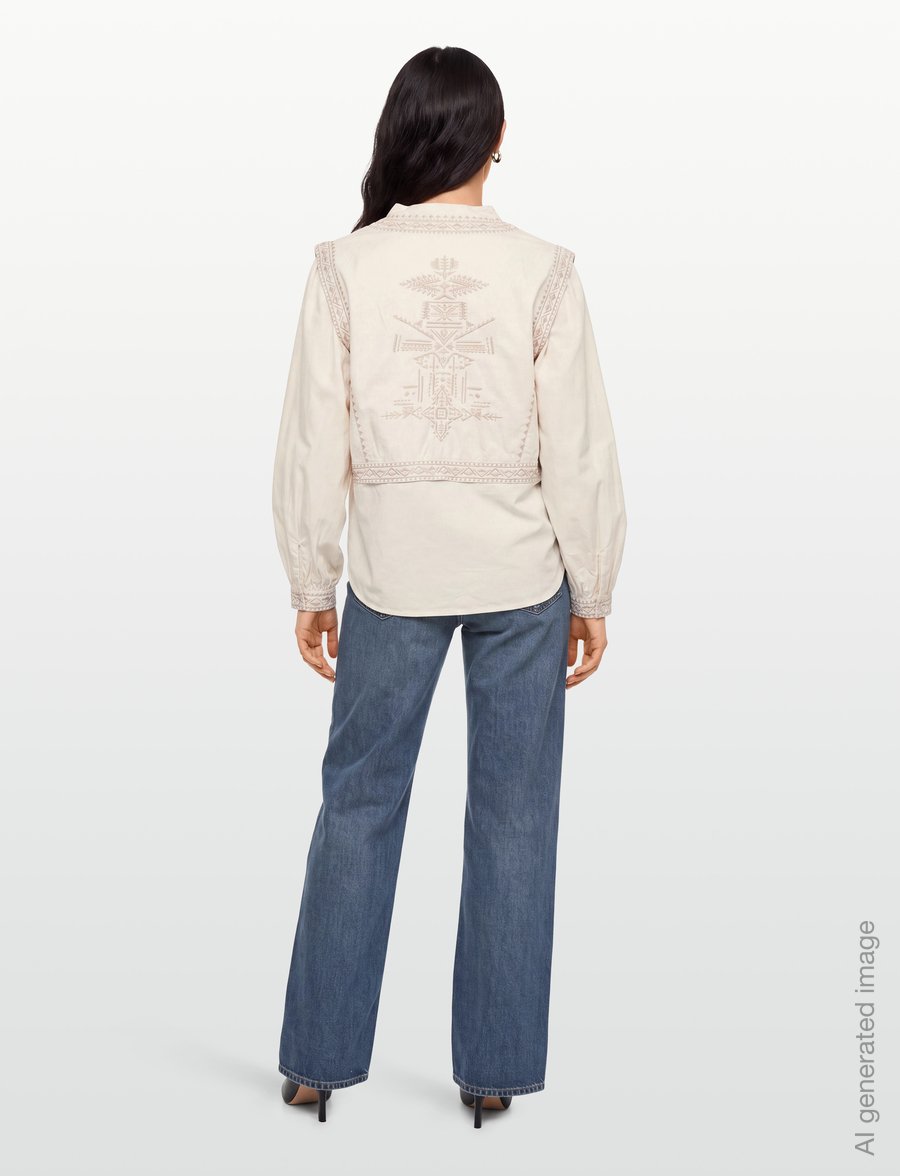 ba&sh - BLOUSE LAURA - långärmade blusar - white - 4