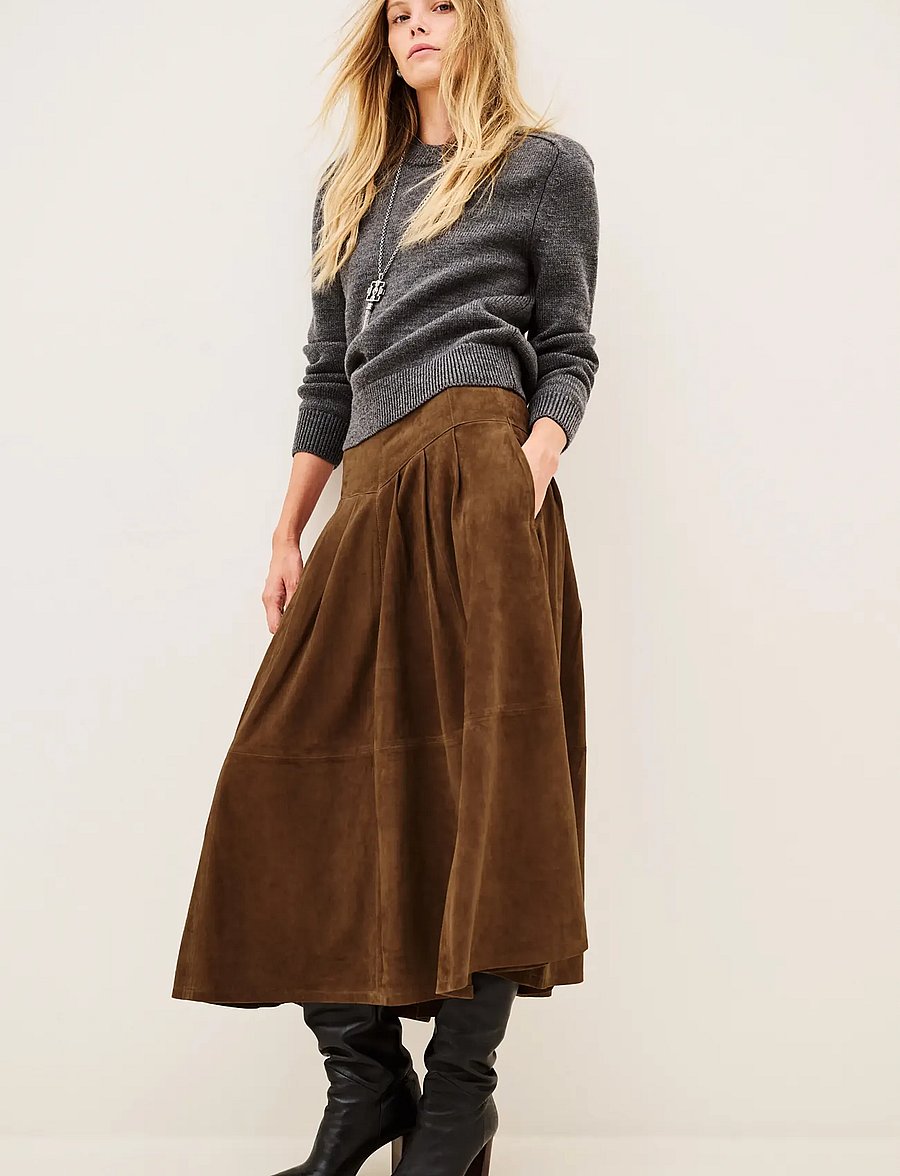 ba&sh - SKIRT NOLLY - maxi nederdele - brown - 0