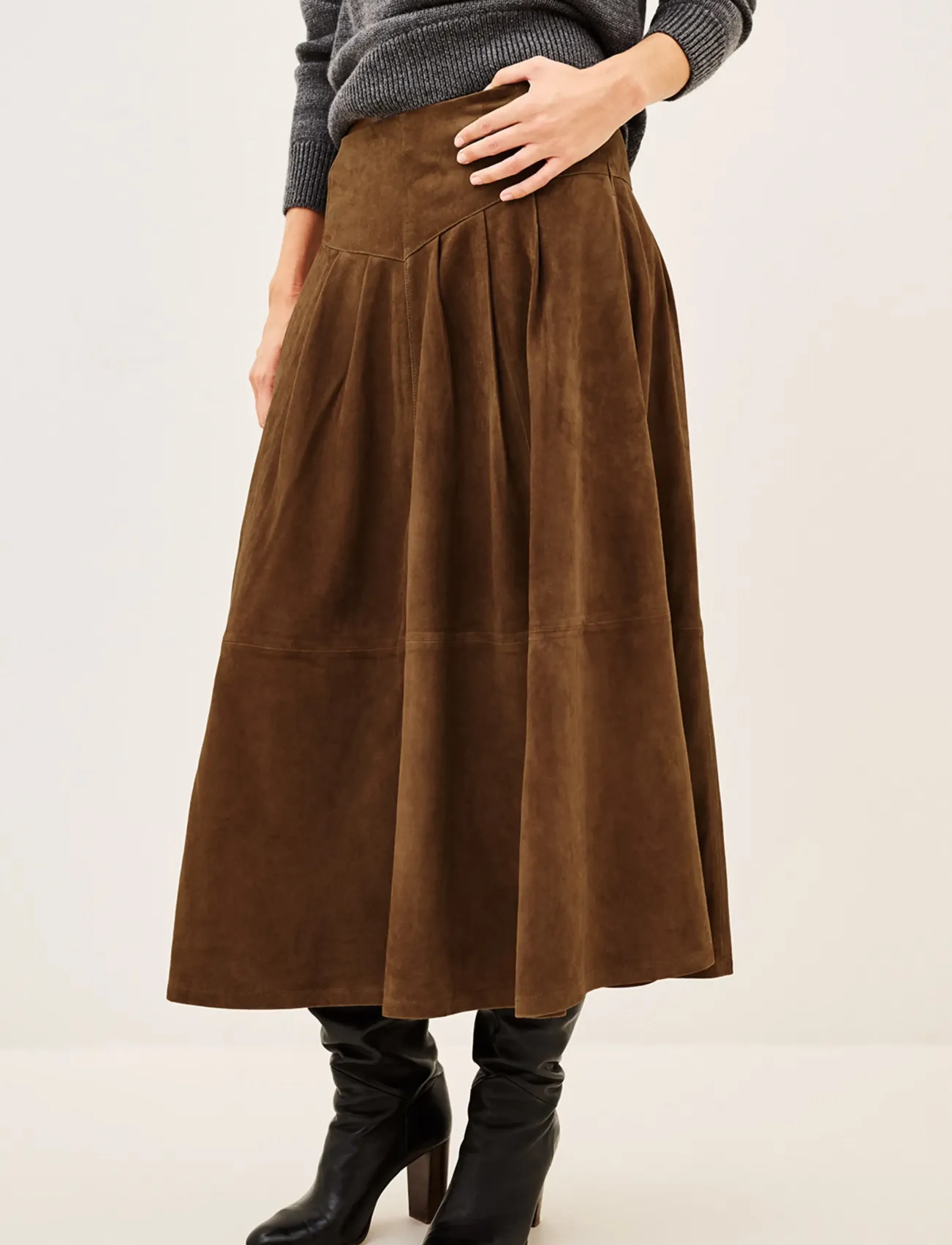 ba&sh - SKIRT NOLLY - maxi nederdele - brown - 2