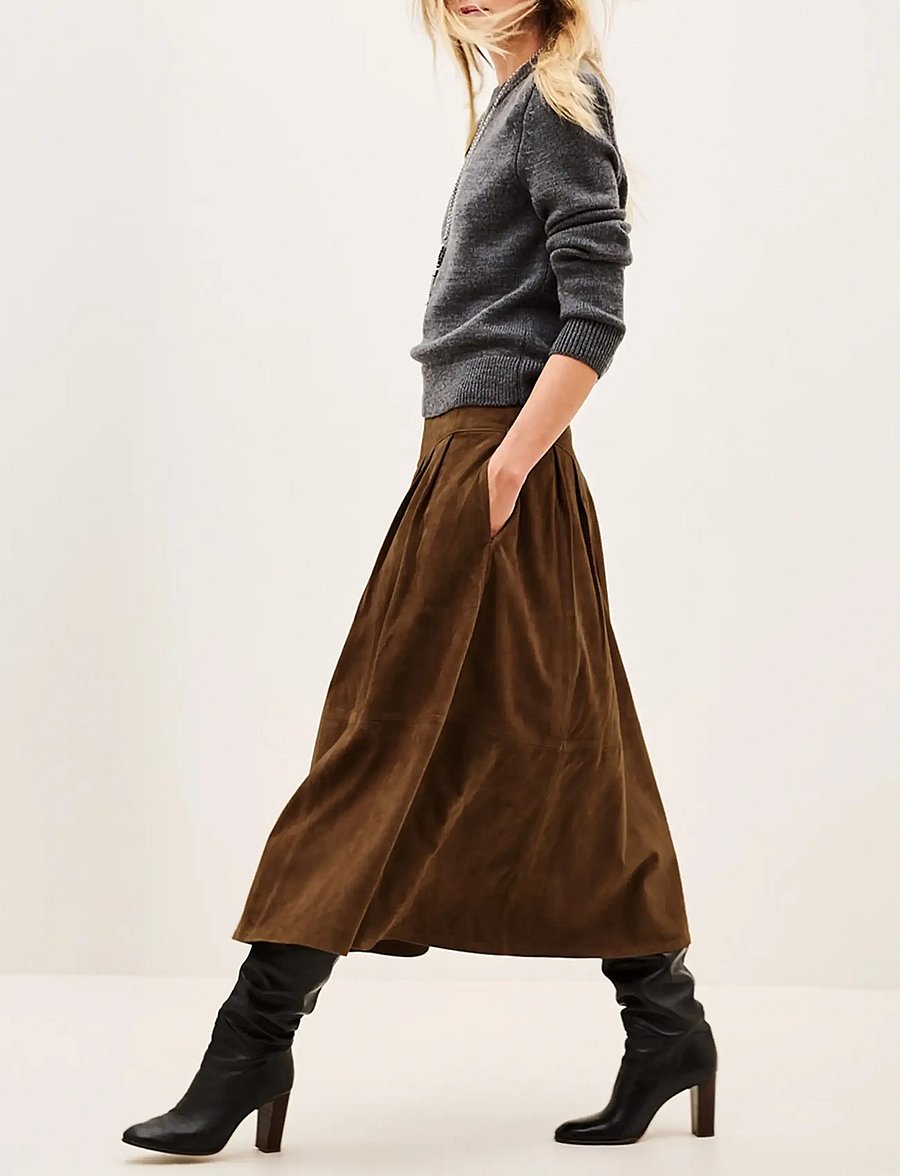 ba&sh - SKIRT NOLLY - maxi nederdele - brown - 4