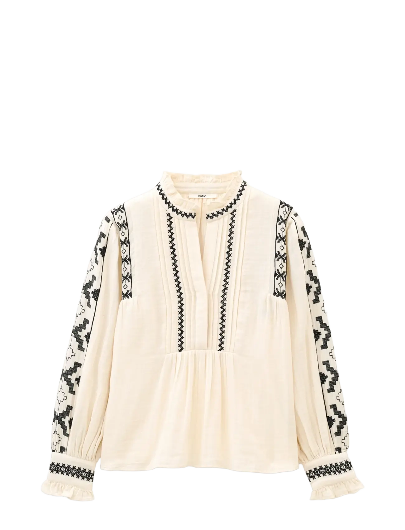 ba&sh BLOUSE PIDMA - Transitional Layering - BLUE / cream