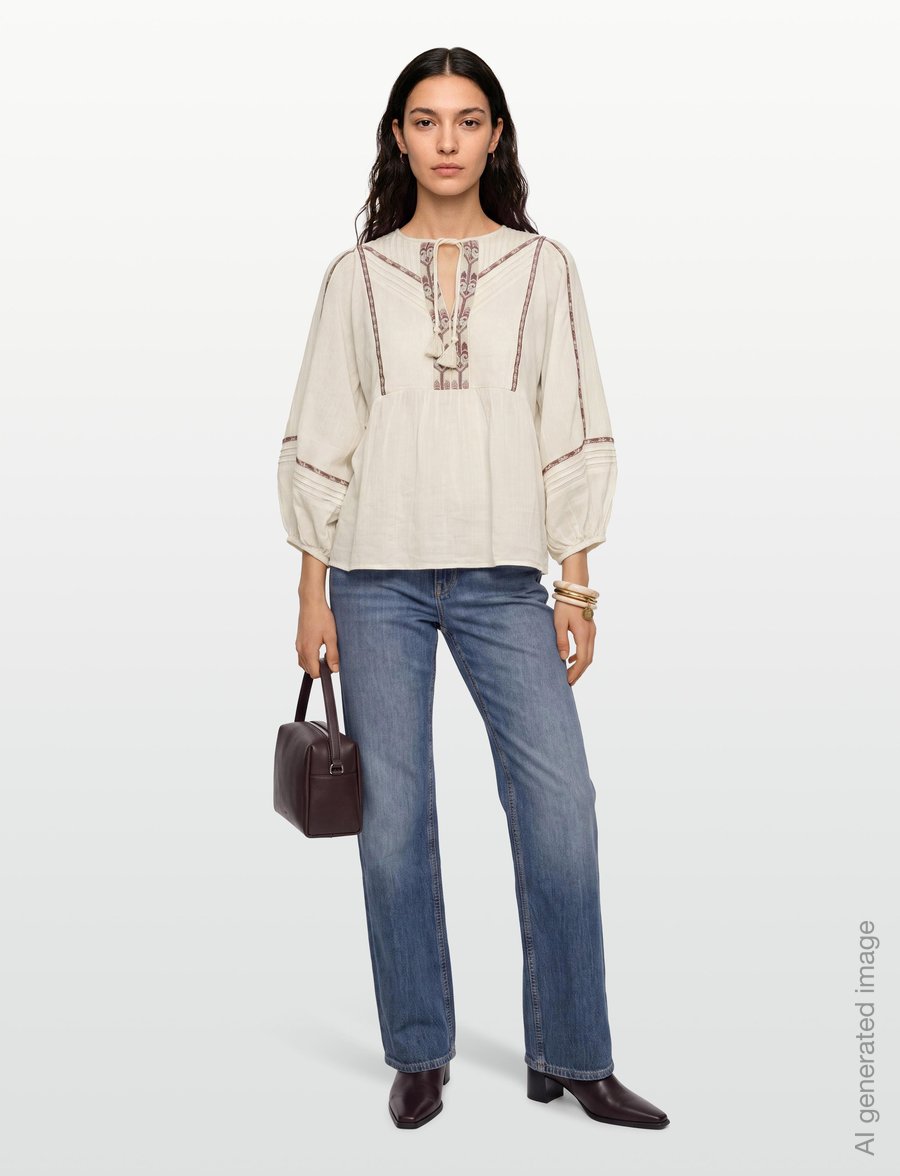 ba&sh - BLOUSE POEME - långärmade blusar - white - 0