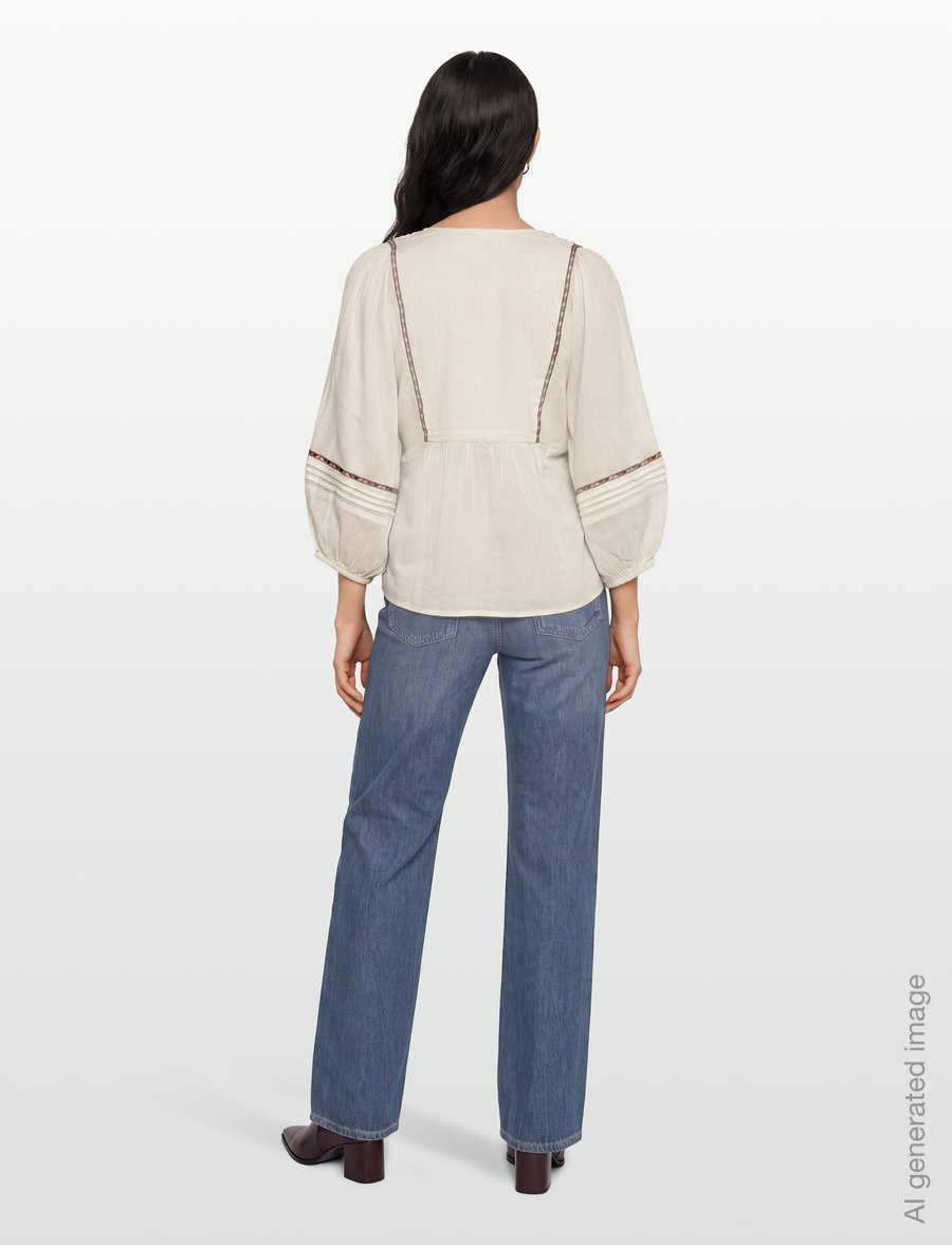 ba&sh - BLOUSE POEME - långärmade blusar - white - 4