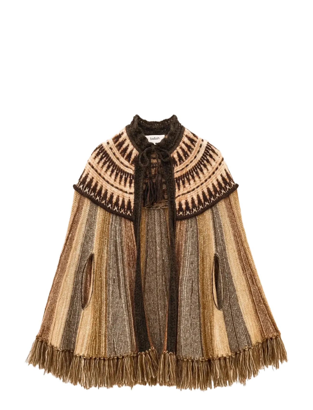 ba&sh PONCHO PRATO - Tøj - BROWN / brown