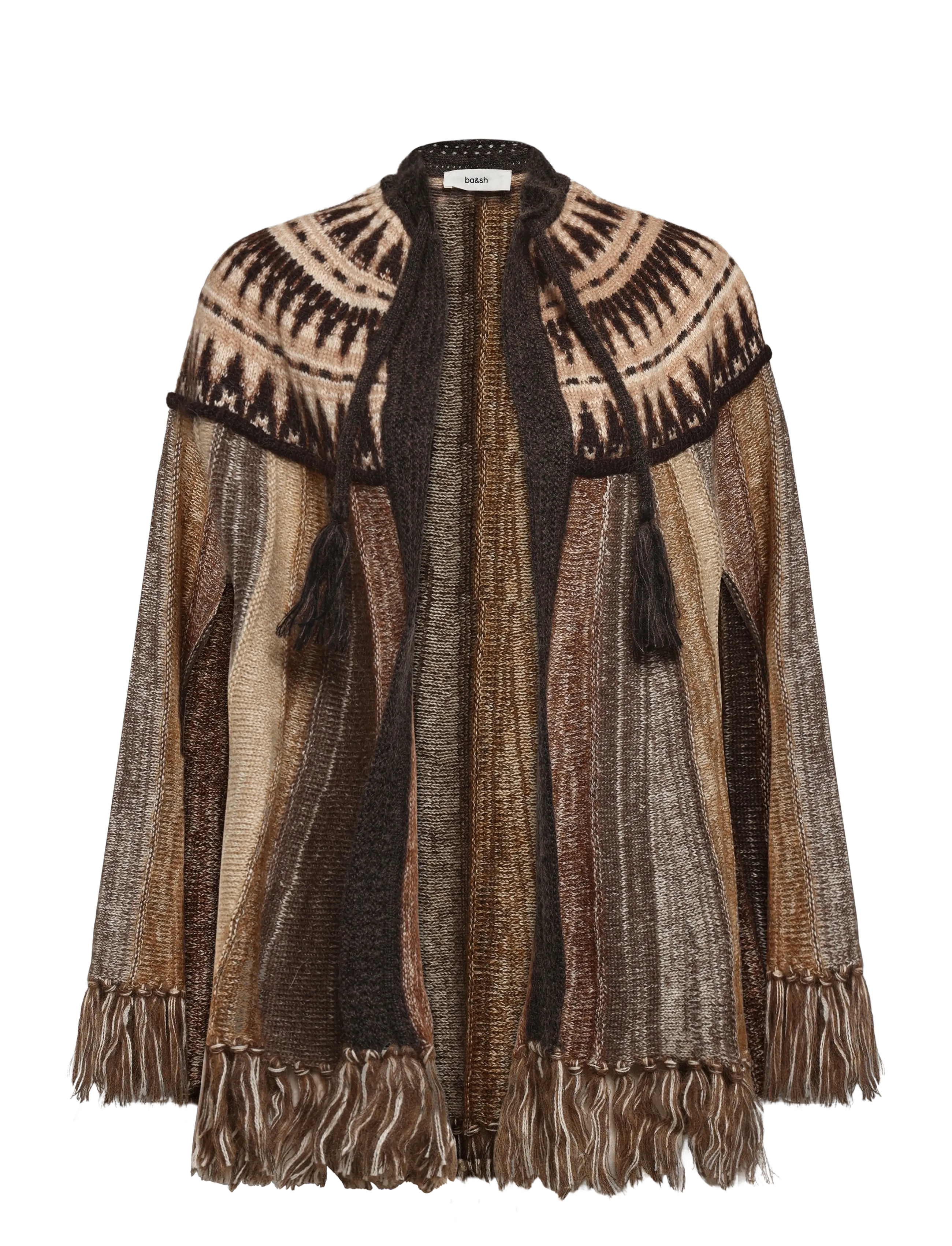 ba&sh PONCHO PRATO - Knitwear - BROWN / brown