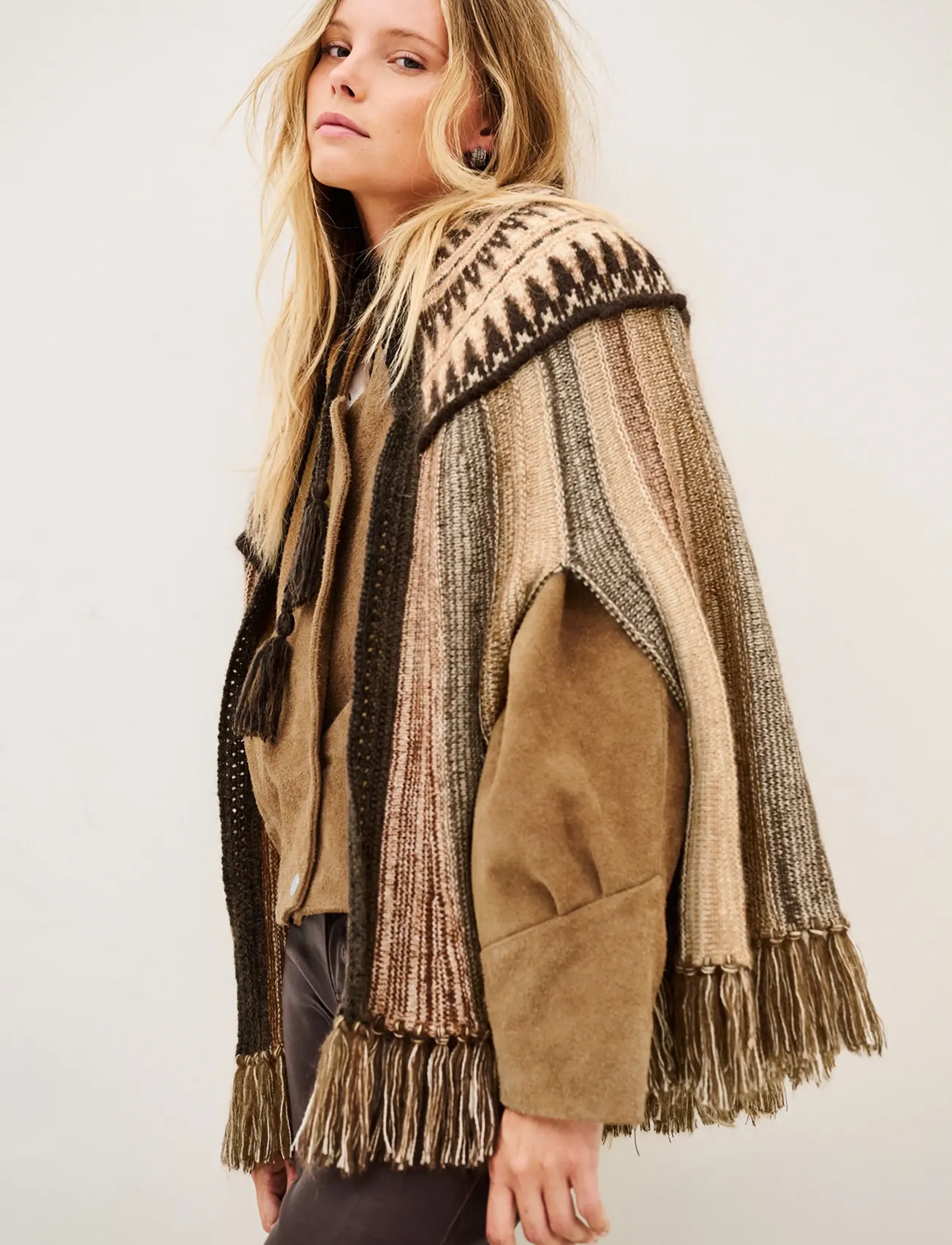 ba&sh - PONCHO PRATO - ponchoer & kapper - brown - 0
