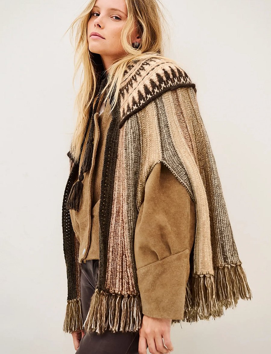ba&sh - PONCHO PRATO - ponchoer & kapper - brown - 0