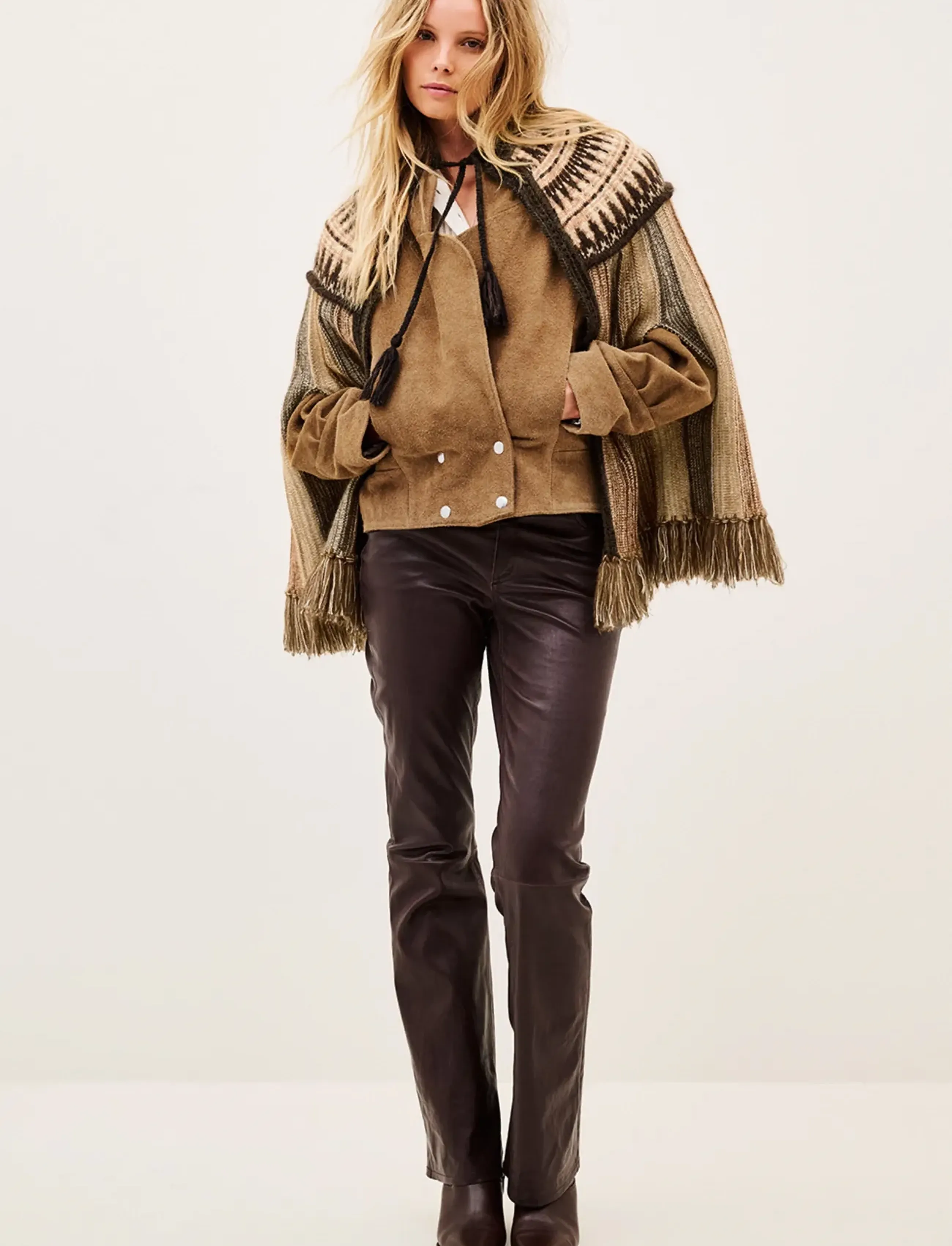 ba&sh - PONCHO PRATO - ponchoer & kapper - brown - 3