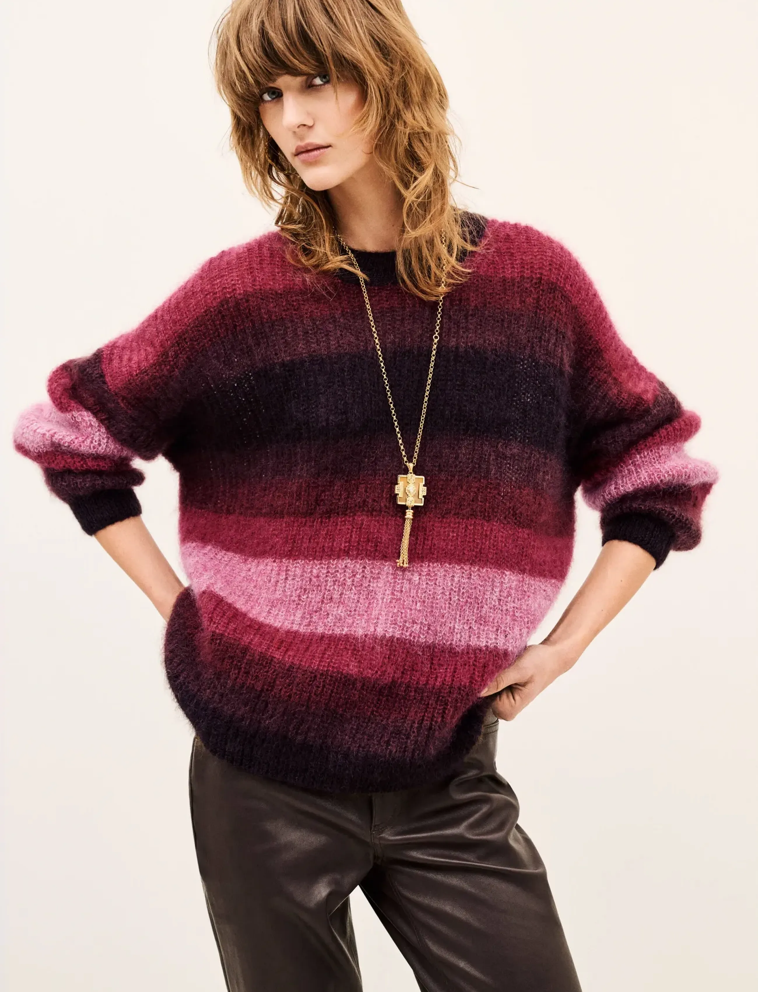 ba&sh - PULLOVER RIVAS - jumpers - burgundy - 0
