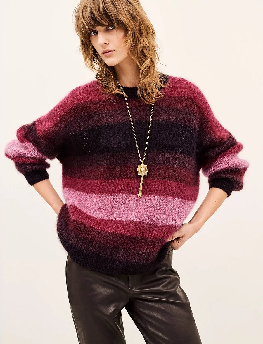 ba&sh - PULLOVER RIVAS - jumpers - burgundy - 0