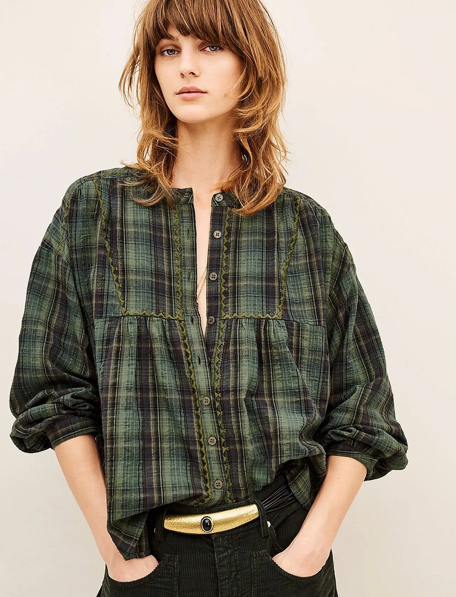 ba&sh - SHIRT SISI - langärmlige hemden - green - 0