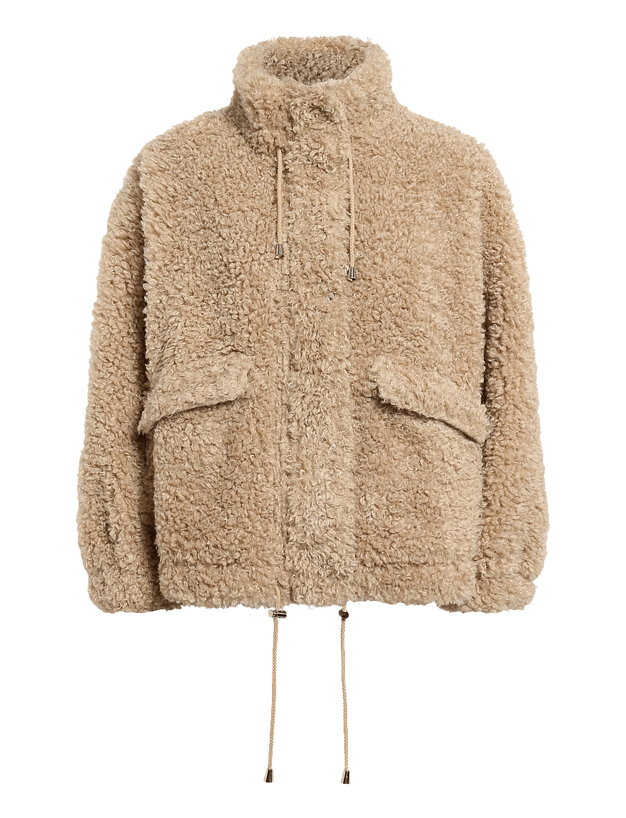 ba&sh - COAT SONJO - kunstkarusnahk - burgundy - 1