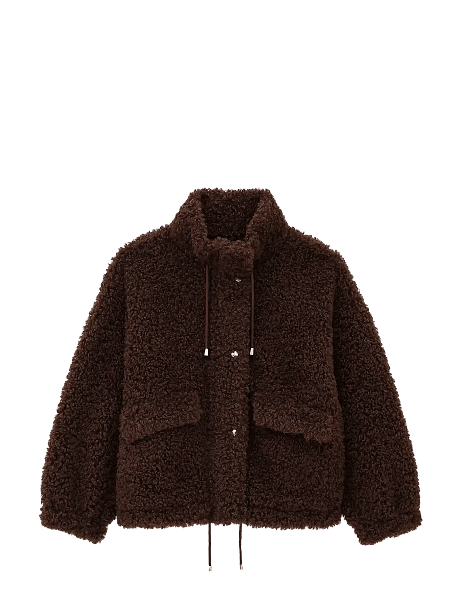ba&sh - COAT SONJO - faux fur jakker - burgundy - 1