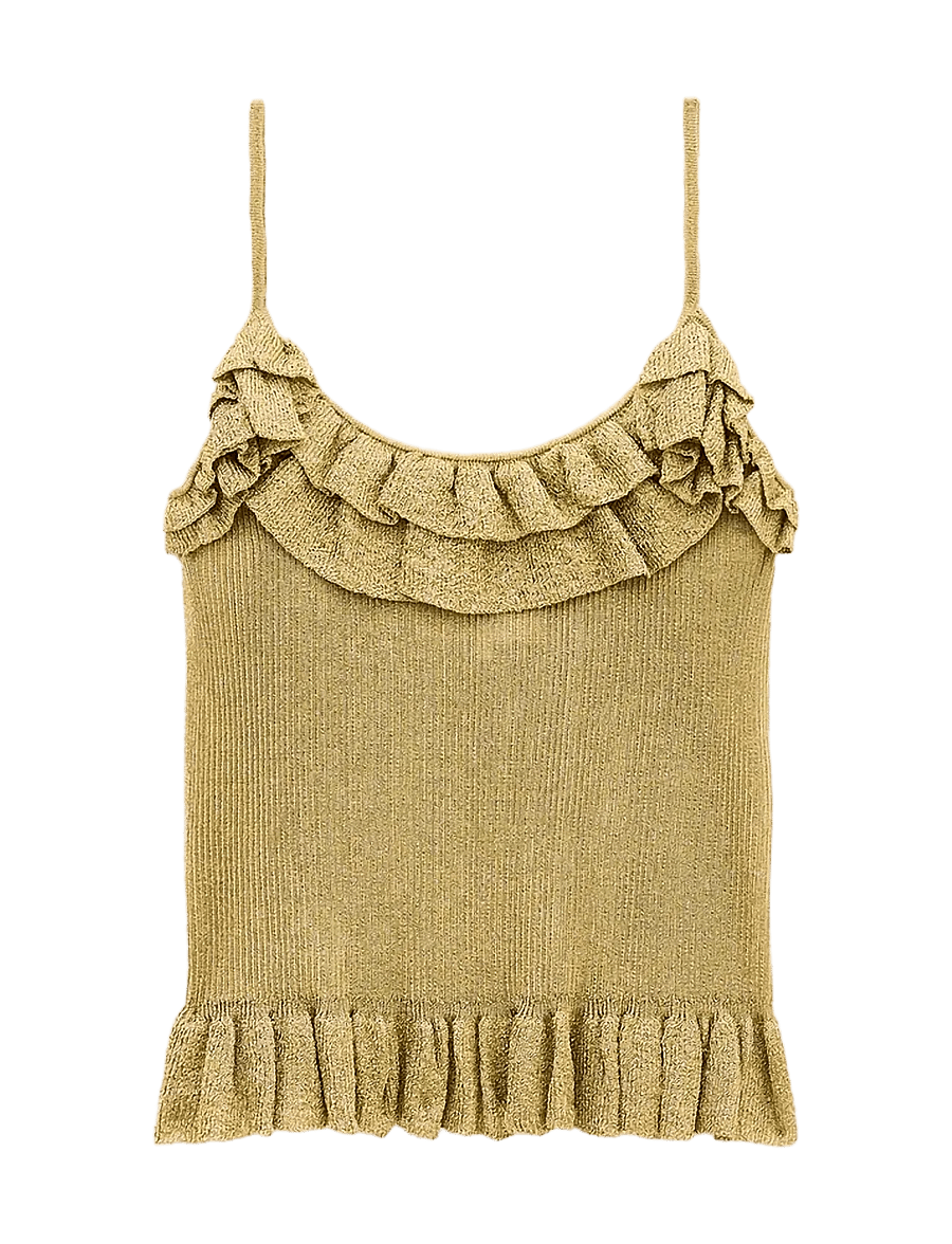 ba&sh - TOP ZARIA - linnen - gold - 1