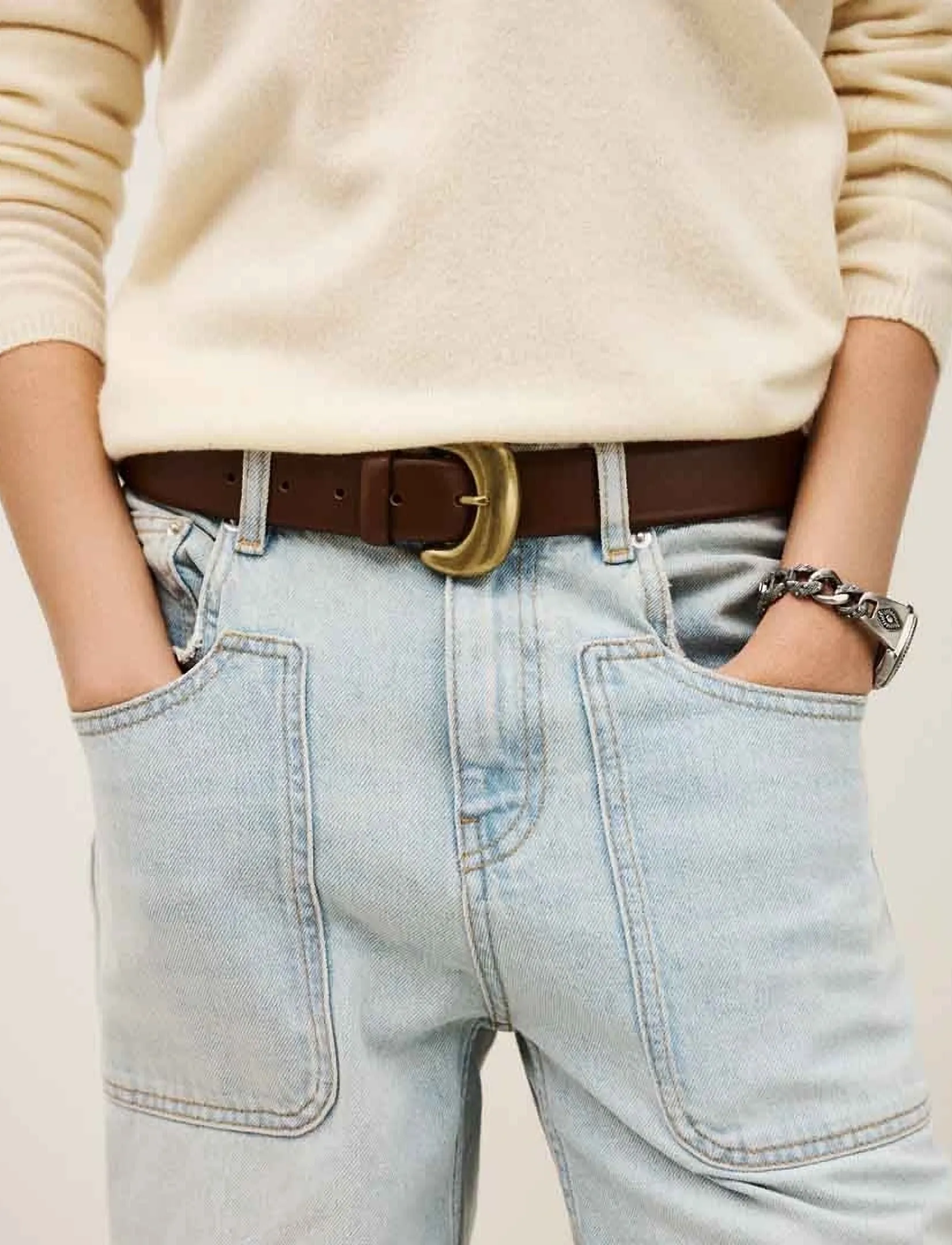 ba&sh Belt Brad, 75, Belts, Braun - Casual Belt, Frauen