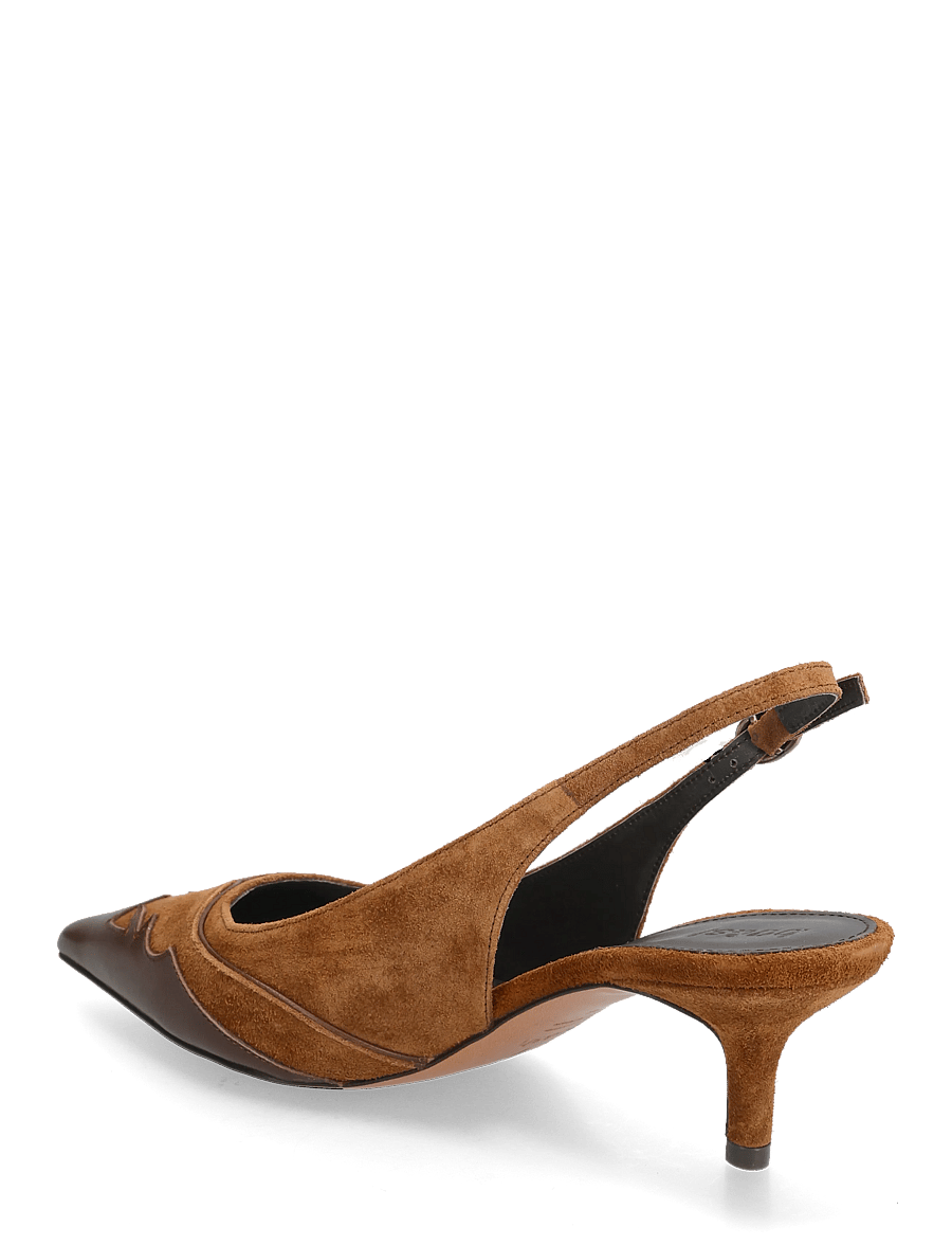 ba&sh - ESCARPINS CASTA - slingbacks med hæl - brown - 3