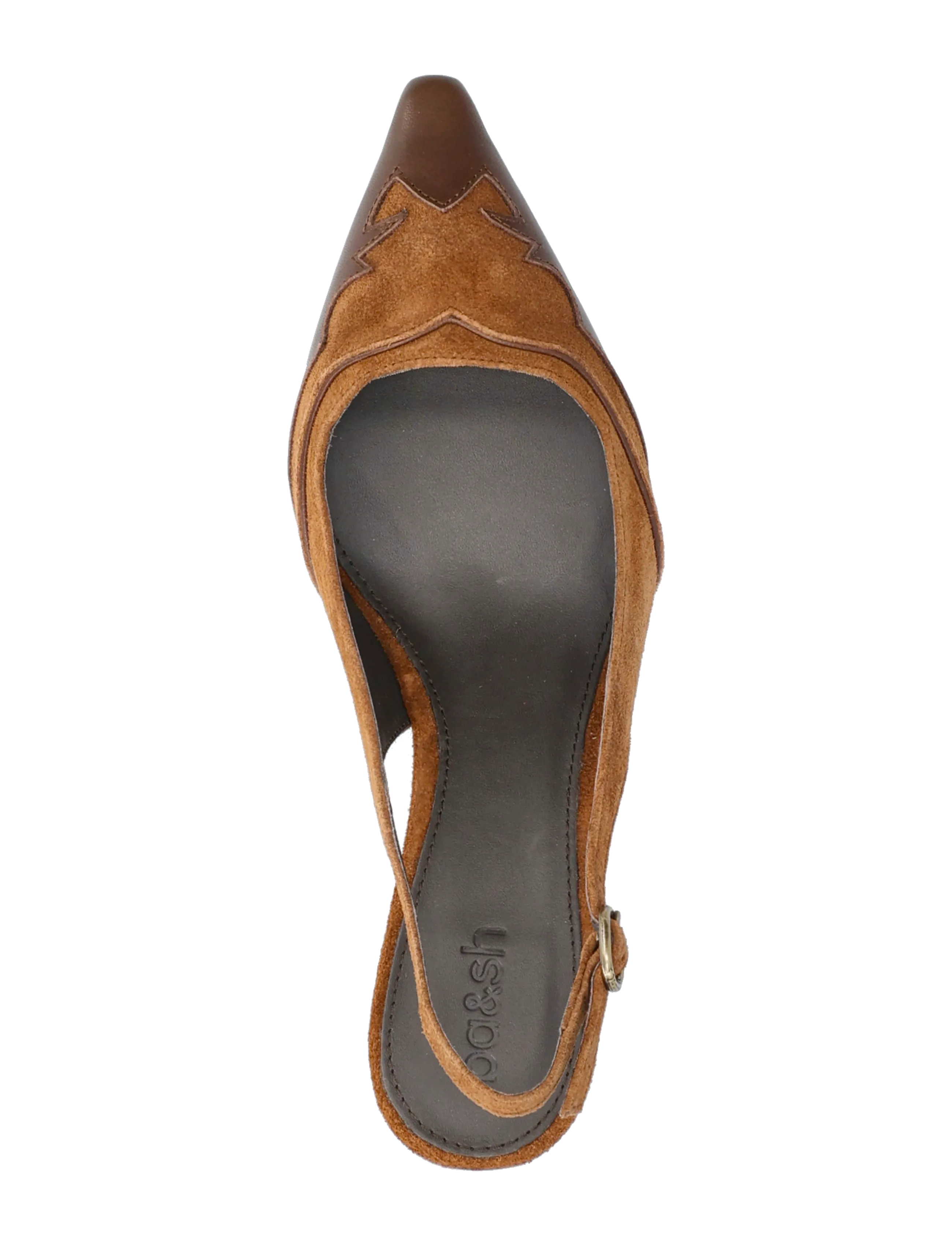 ba&sh - ESCARPINS CASTA - slingbacks med hæl - brown - 4