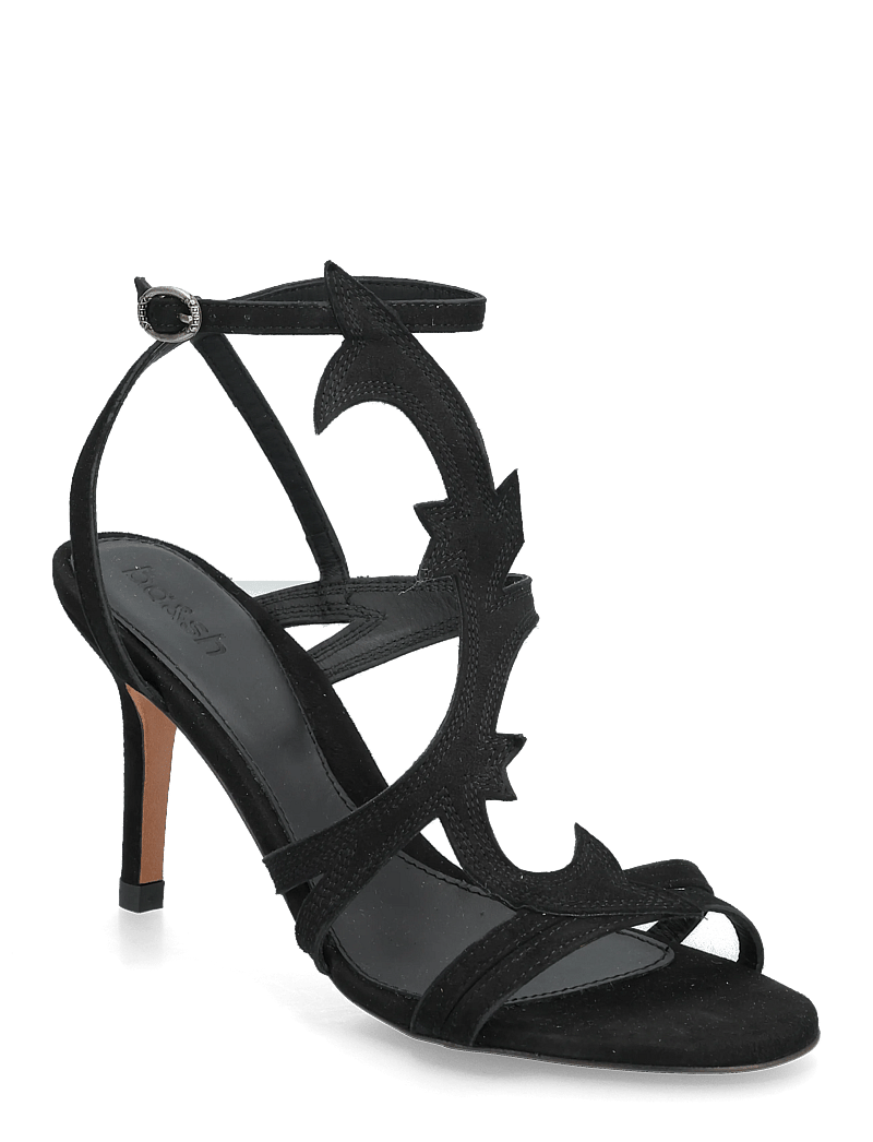 ba&sh - SANDALES CATE - lahtised kontsakingad - black - 0