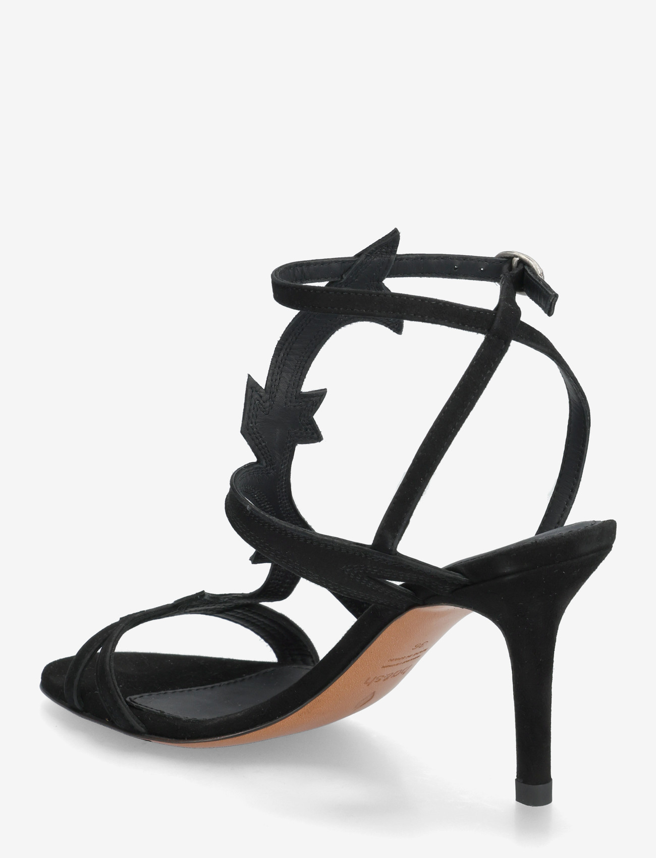 ba&sh - SANDALES CATE - lahtised kontsakingad - black - 2