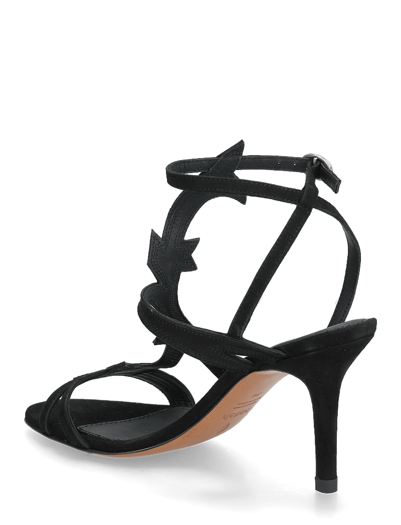 ba&sh - SANDALES CATE - lahtised kontsakingad - black - 2