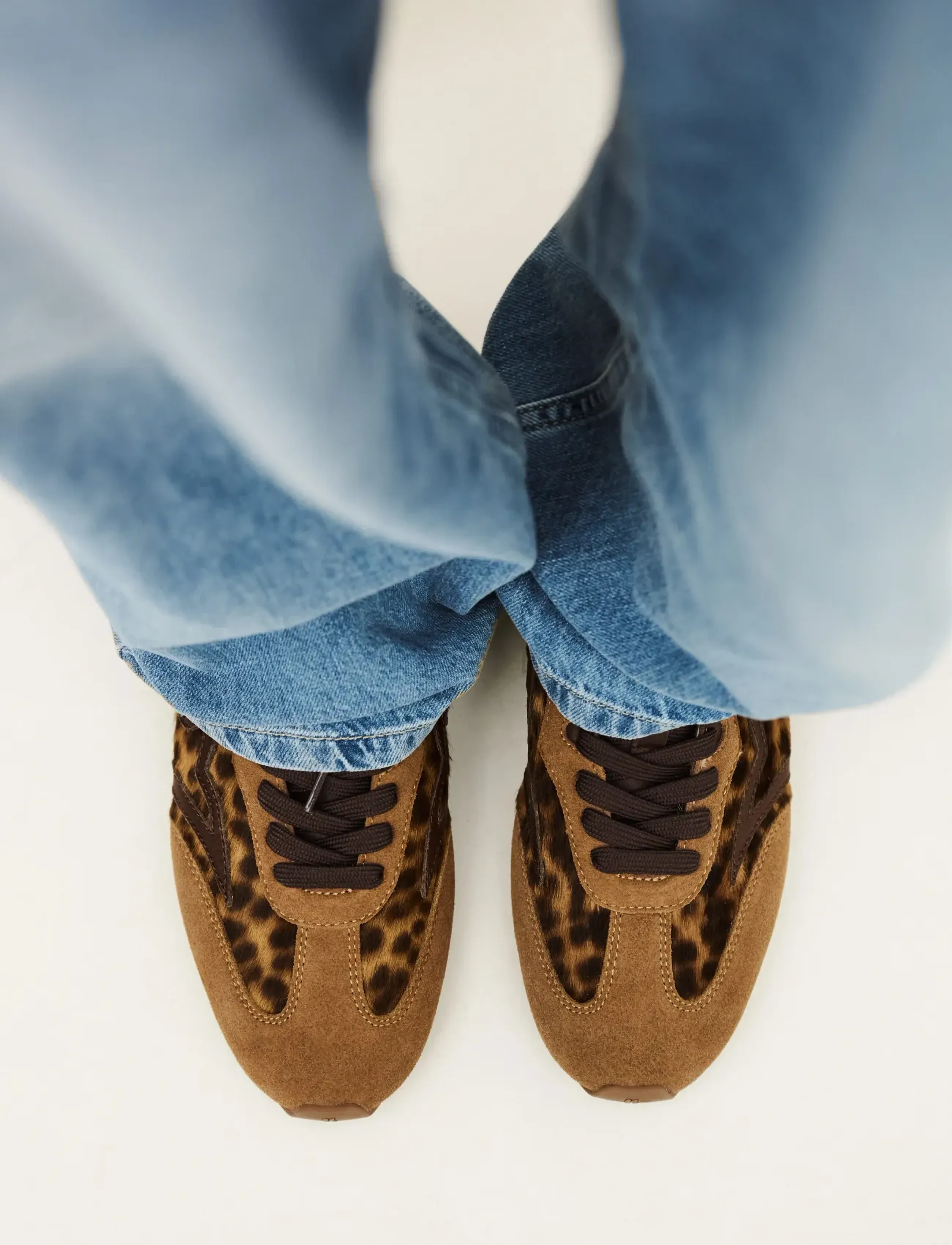 ba&sh Baskets Celleste, 36, Brown, Sneakers > Sneakers Med Lav Top, Dame